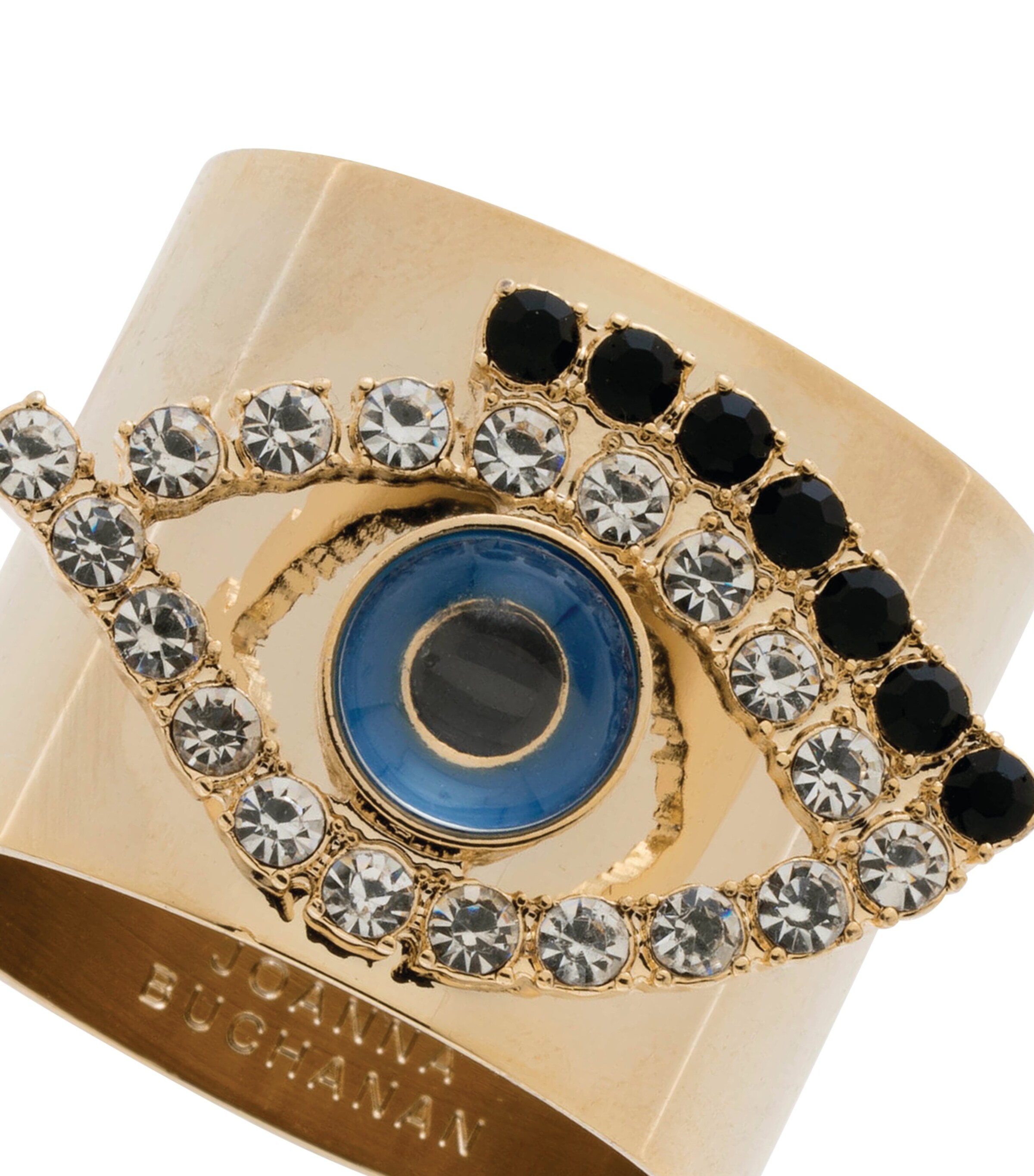 Evil Eye Napkin Rings (Set of 2) GOLD Image 2