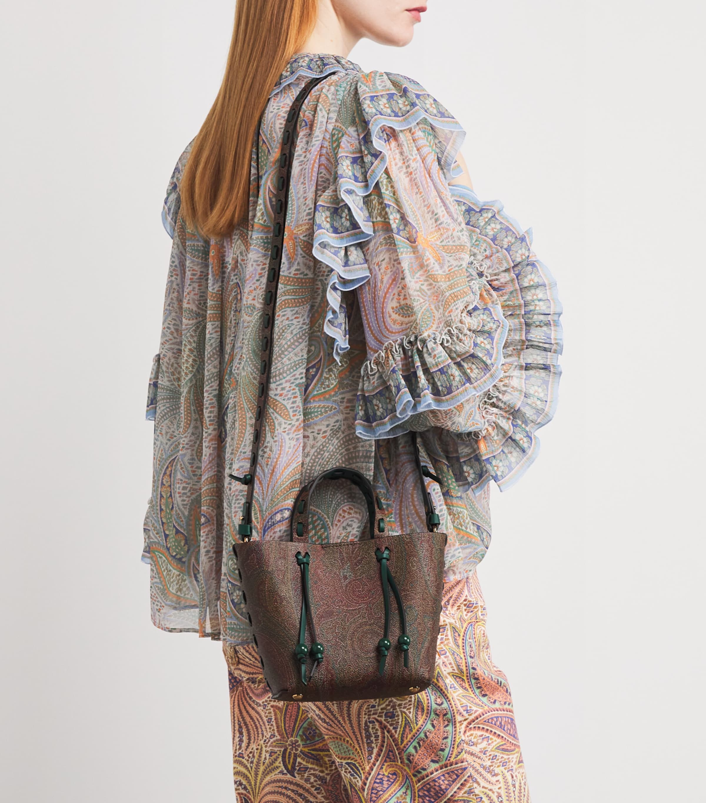 トートバッグ ETRO Printed canvas Arnica 1984 shopping bag ARNICA 1984 MINI TOTE BAG