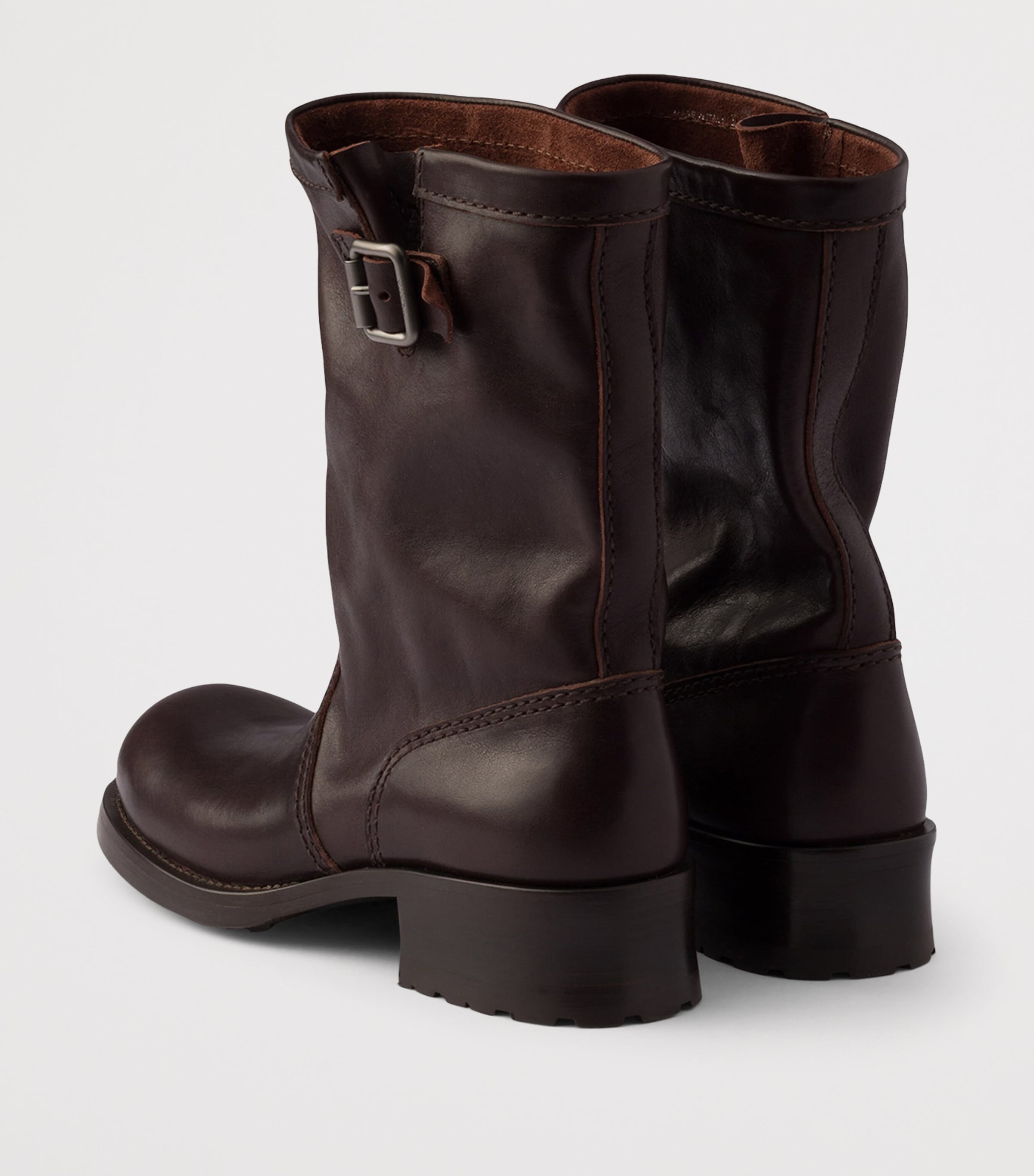 Prada Leather Mid-Calf Boots Image 5
