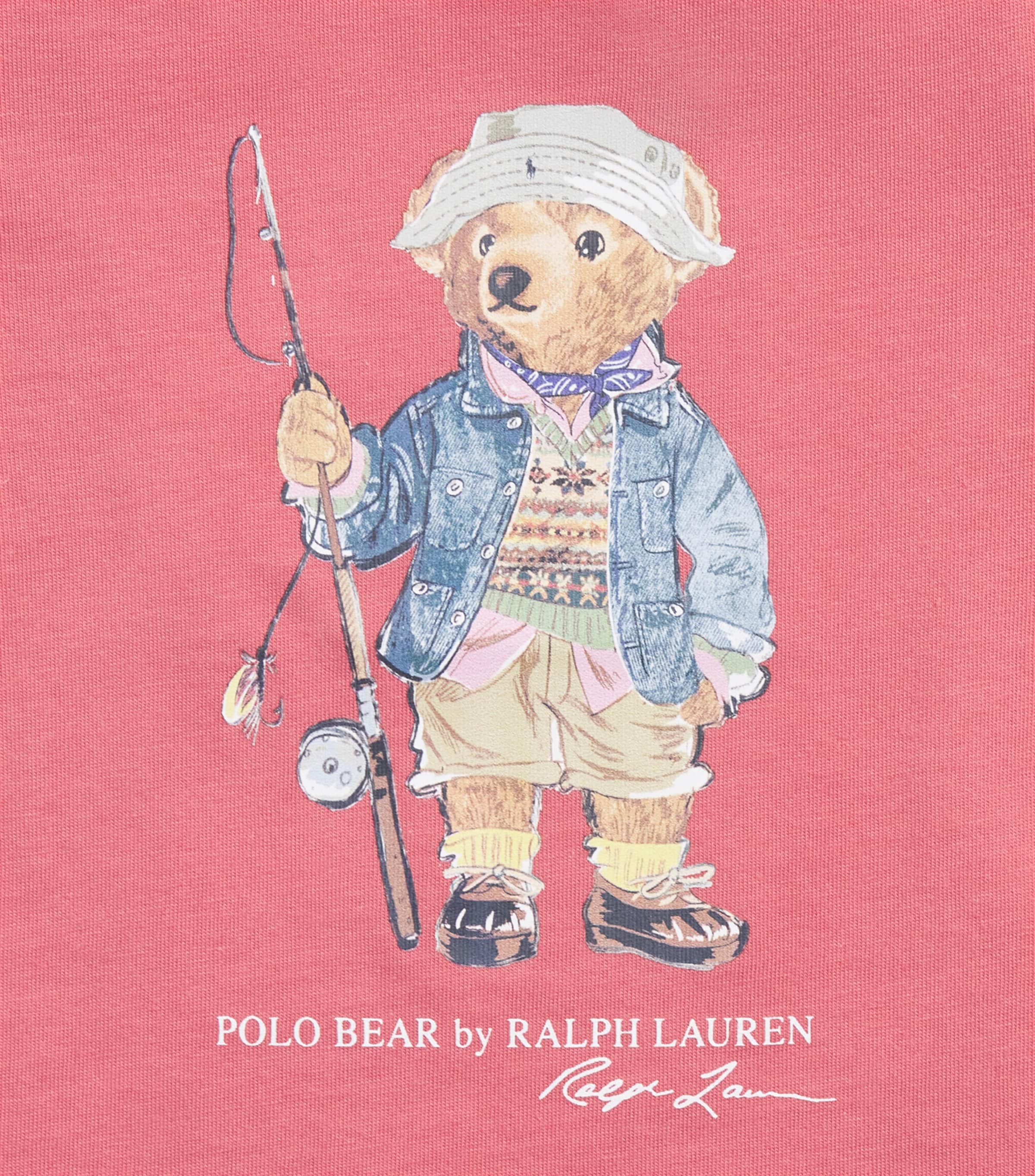 Ralph Lauren Kids Polo Bear T-Shirt (3-24 Months) Adirondack Berry Image 3