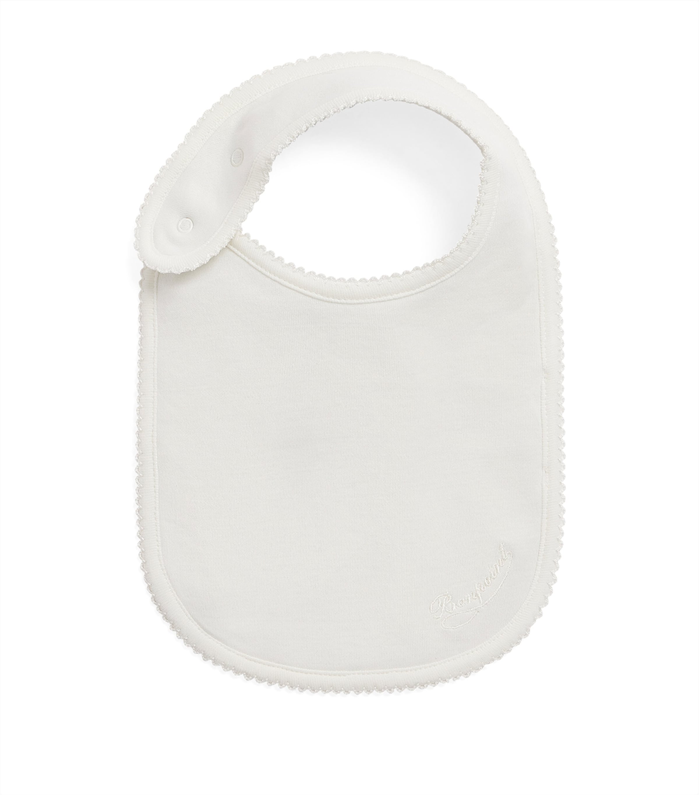 Bonpoint Stretch Cotton Avibis Bib Bleu Gris Image 1