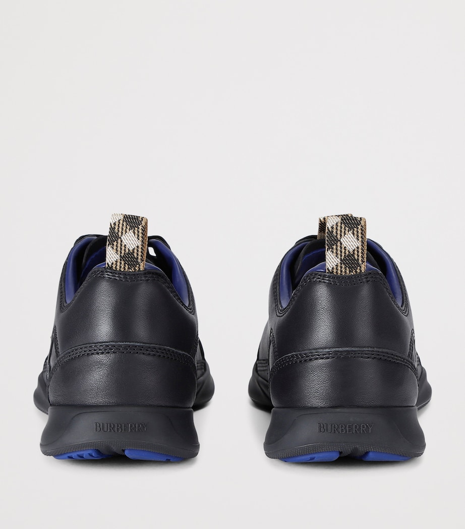 Leather Matrix Sneakers BLACK Image 2