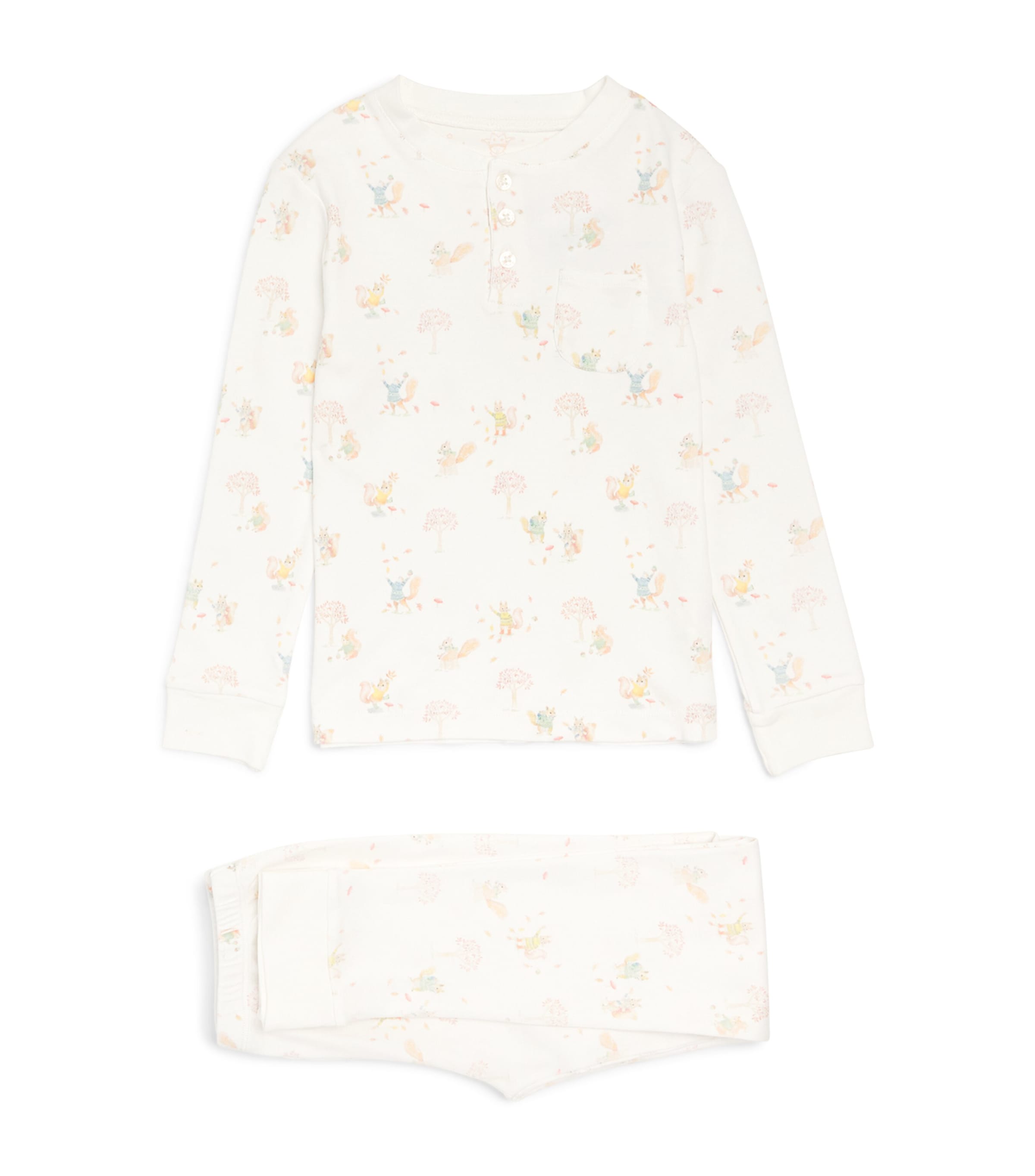 MARIE-CHANTAL COTTON SQUIRREL PRINT PYJAMA SET 