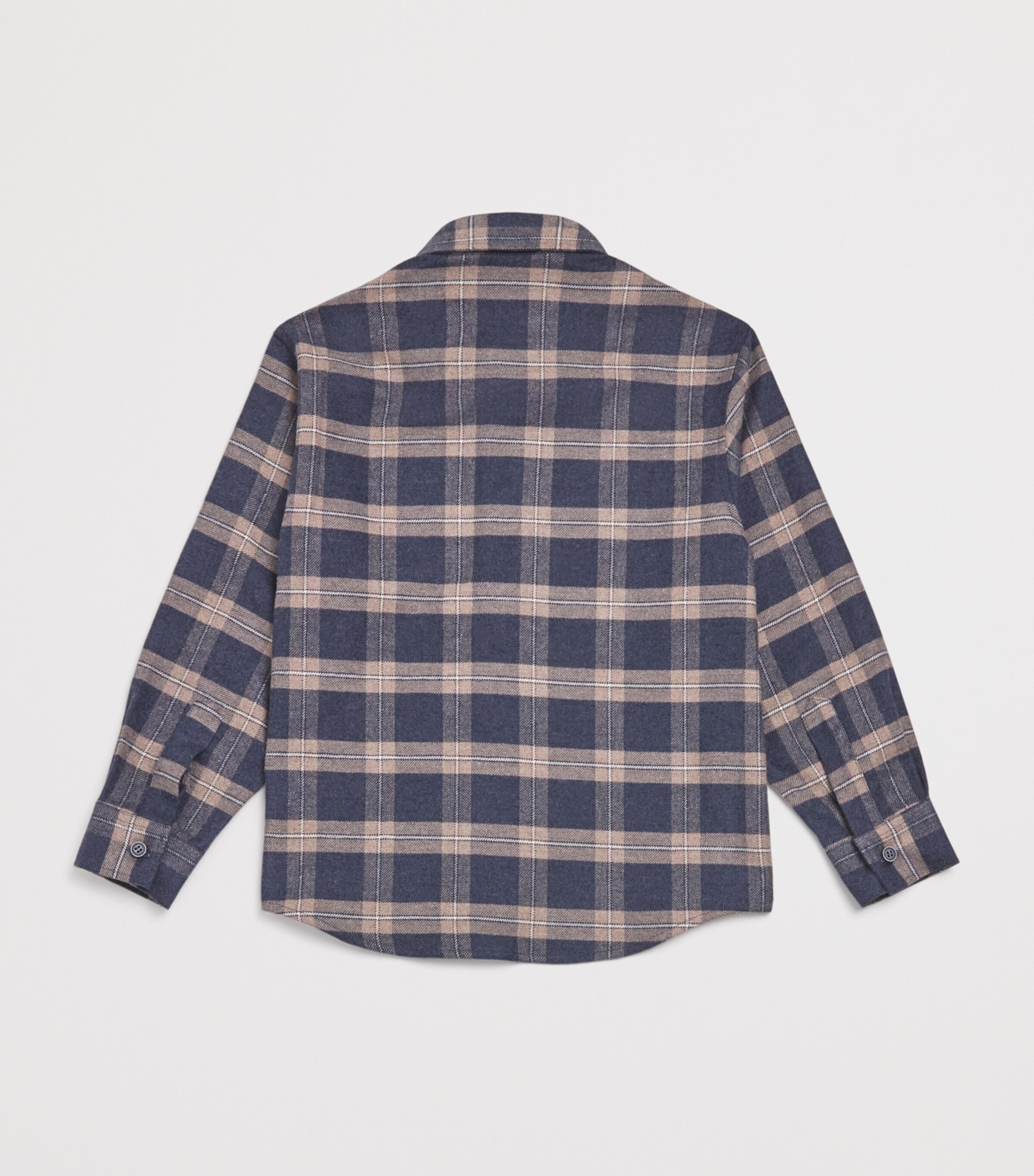 Cotton Check Shirt (2-14 Years) 175TEAK BROWN Image 2
