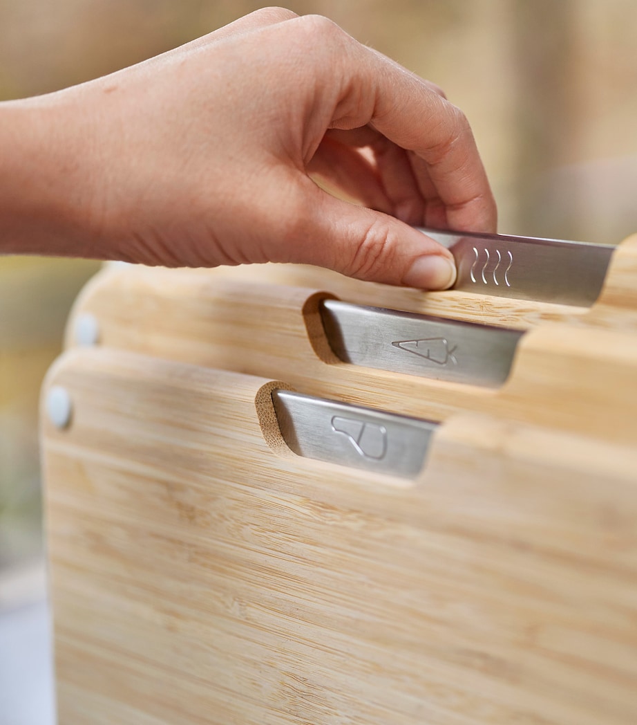 Set of 3 Bamboo Nest Chopping Boards BAMBOO Image 6