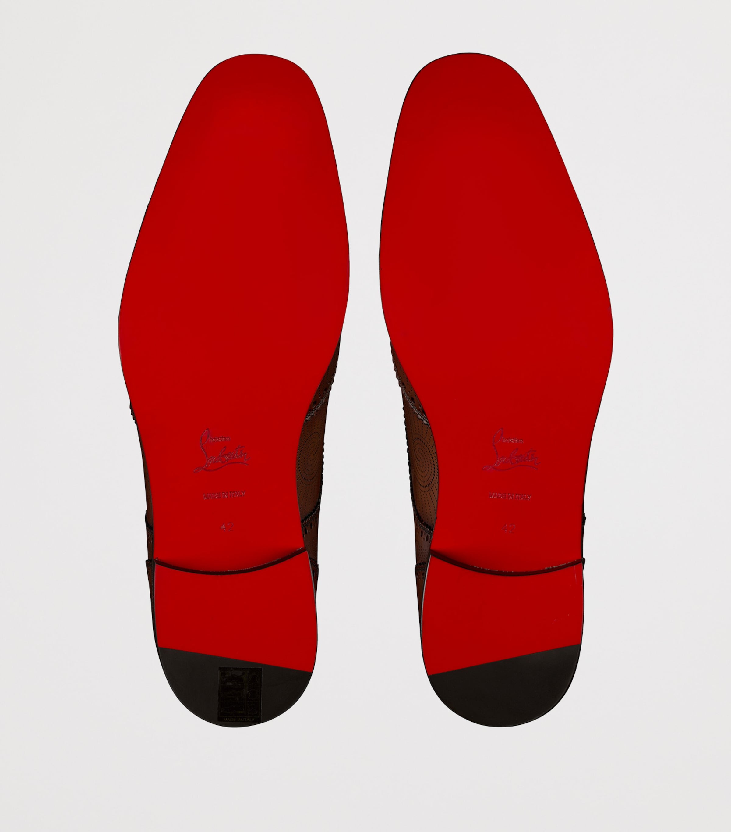 Christian Louboutin Grave Calf Leather Derby Shoes Image 4