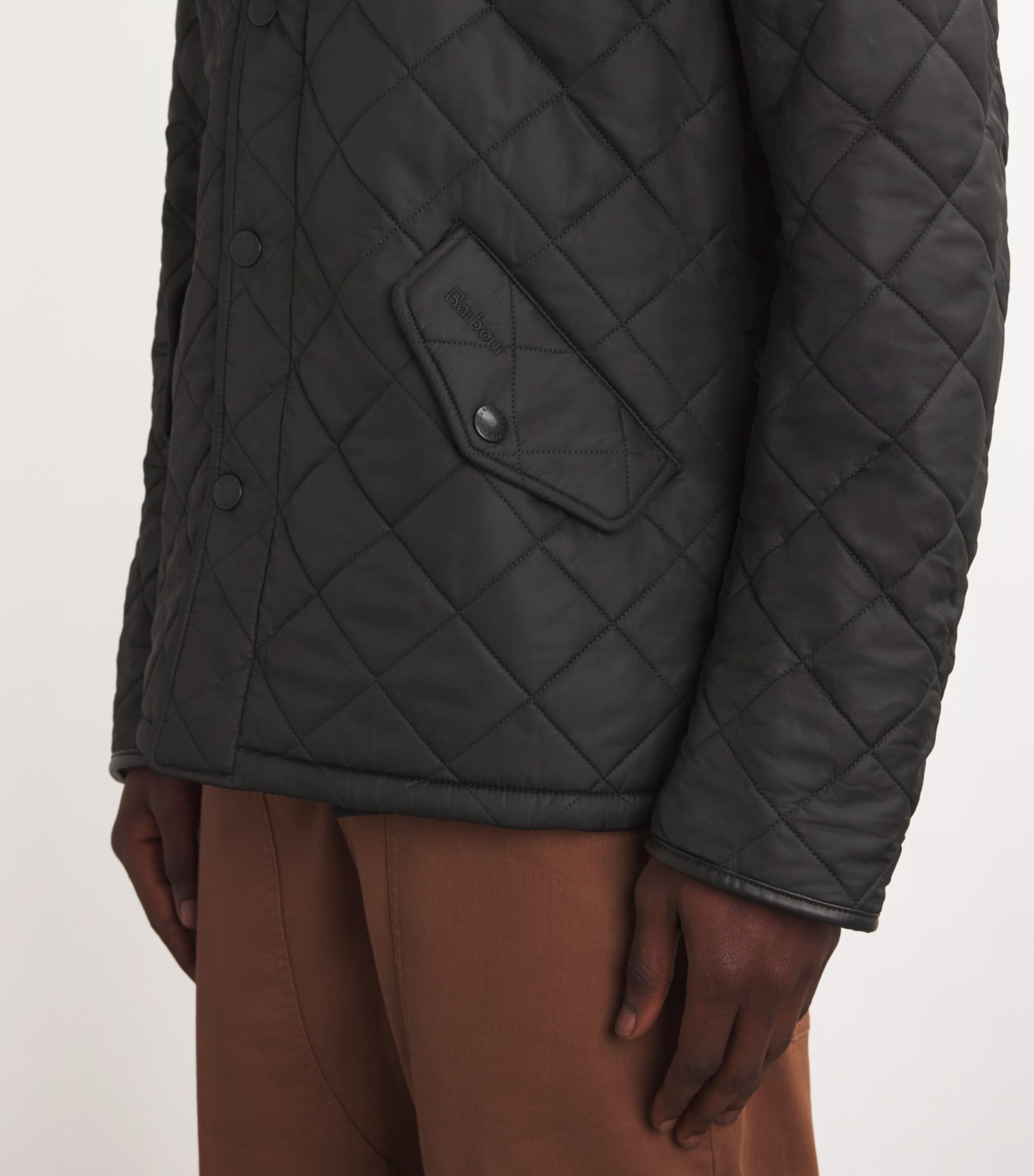 Barbour ジャケット　ニューヨークヤンキース Barbour Black Quilted Powell Jacket | Harrods US