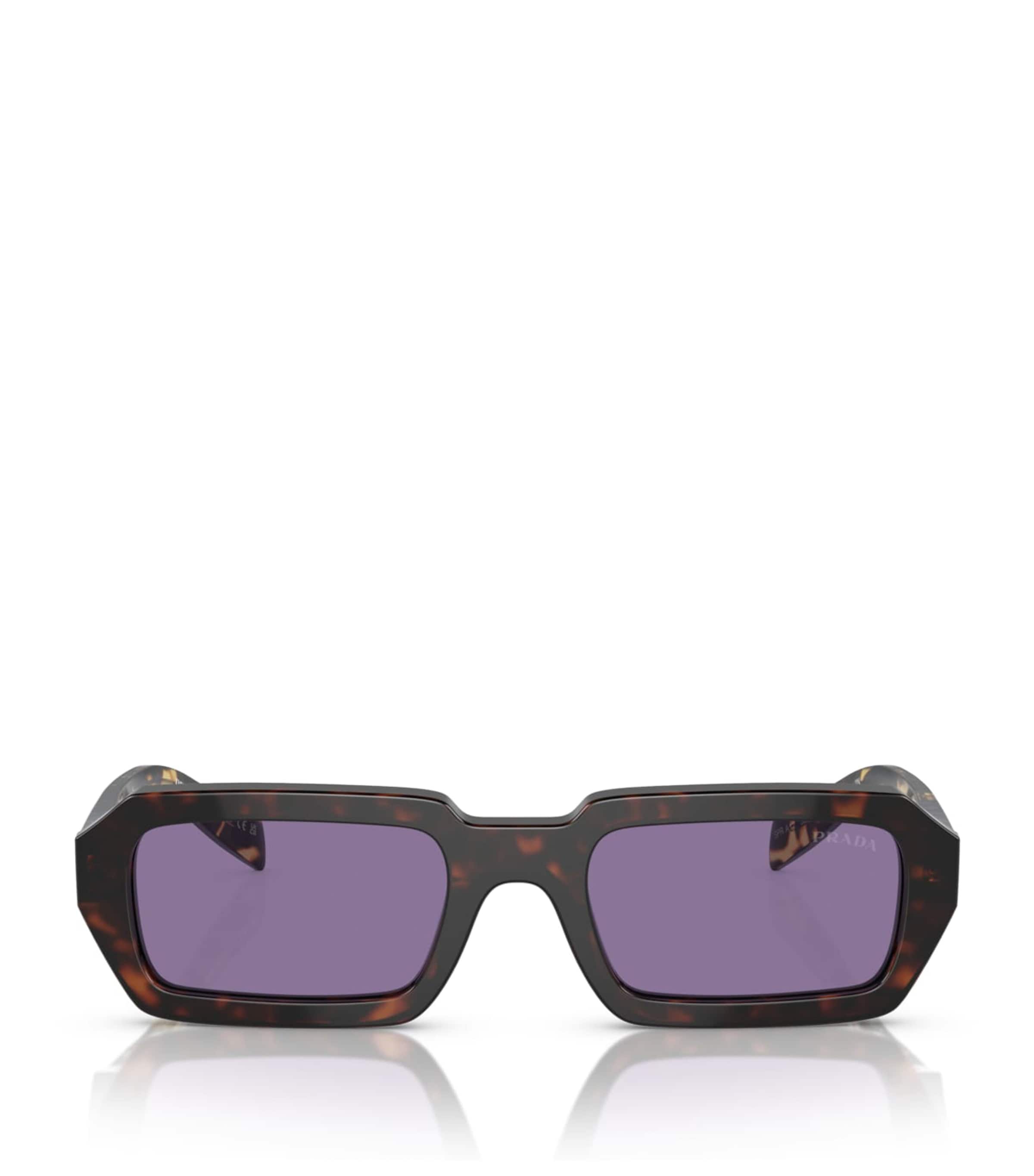 Prada Acetate Rectangular Sunglasses Image 1