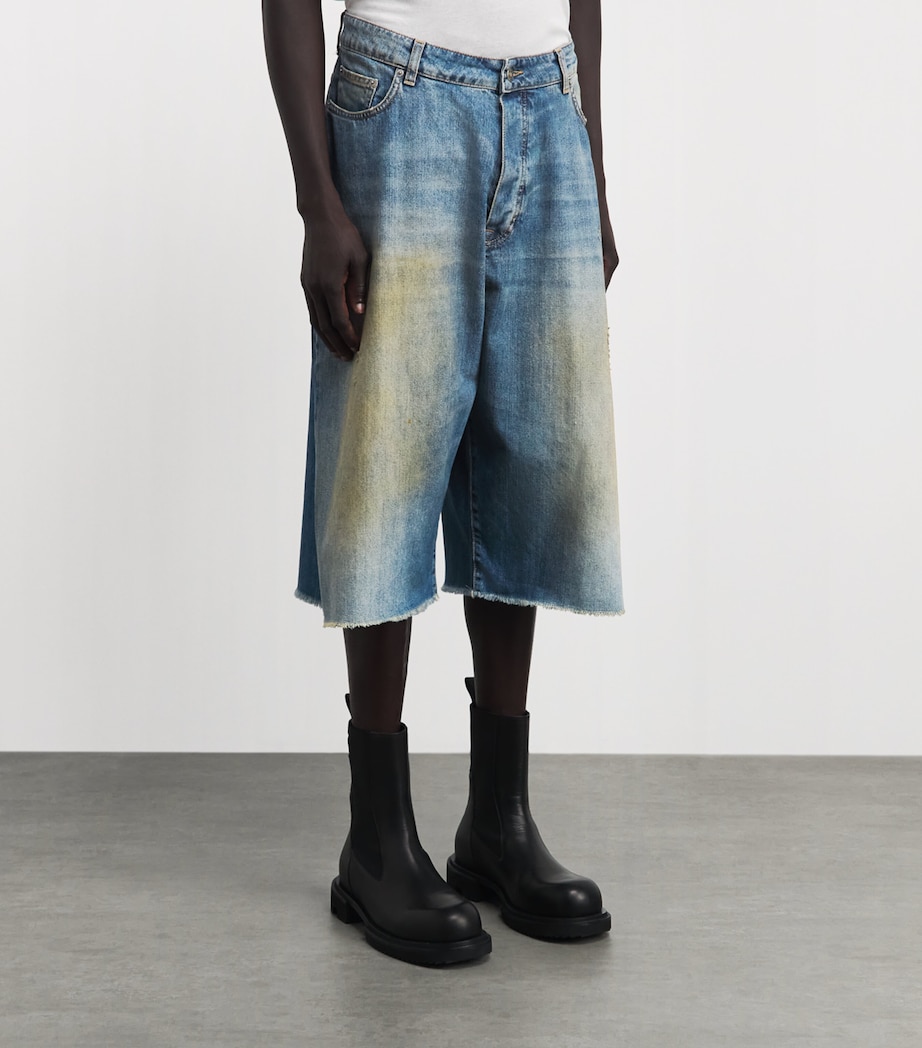 424 Mens Oversized Big Daddy Denim Shorts Jap Image 4