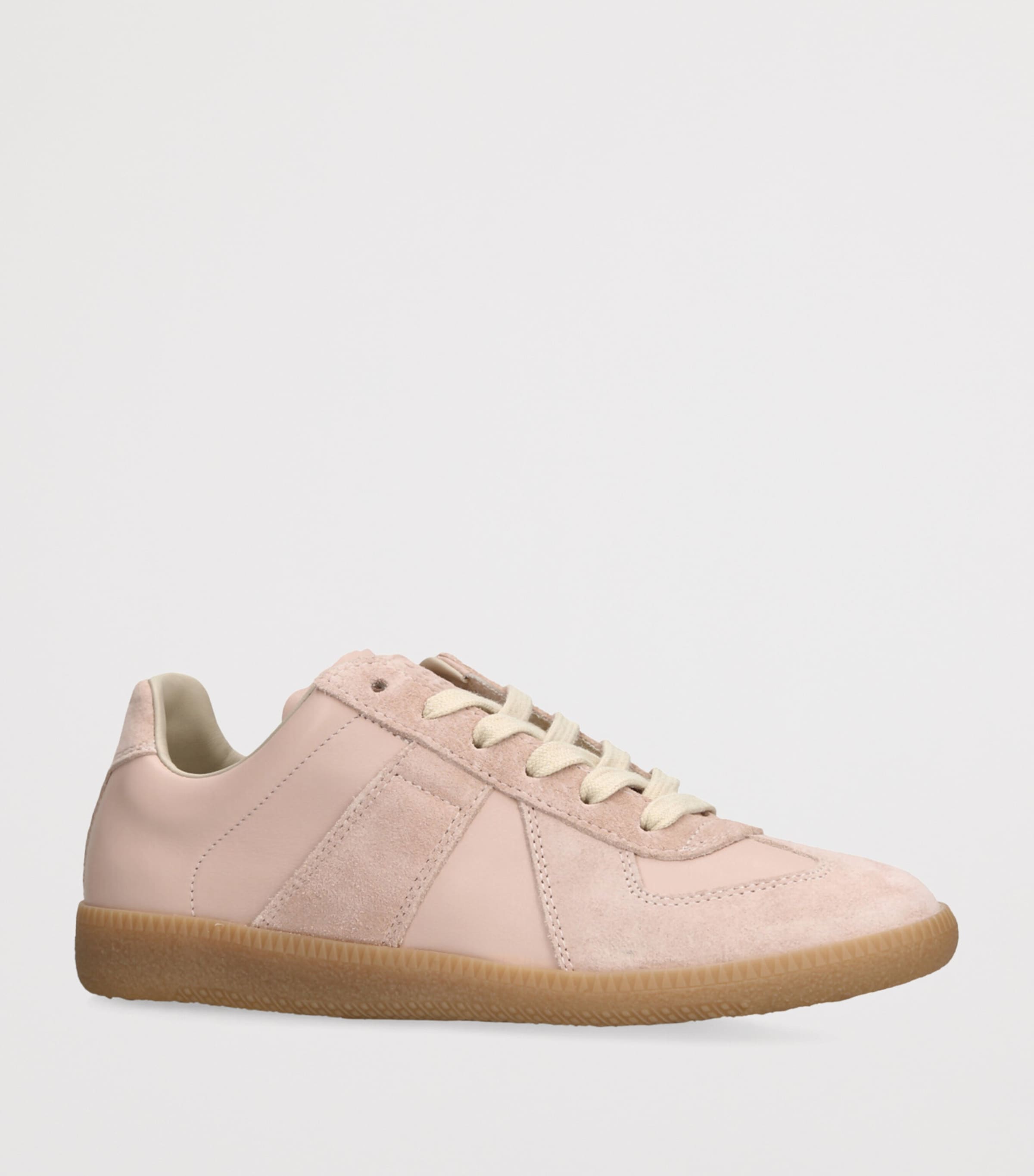 Leather-Suede Replica Sneakers PINK Image 3