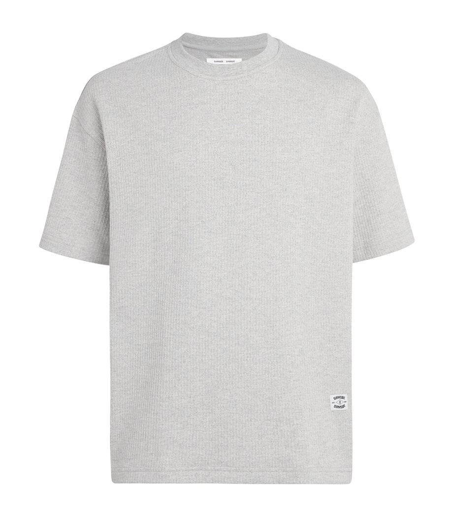 Samsøe Samsøe Mens Sajason T-Shirt Grey Mel. Image 1