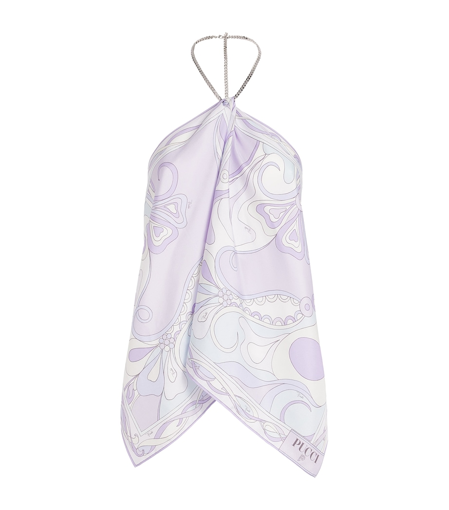 Silk Chain-Tie Top P03/LAVANDER Image 1