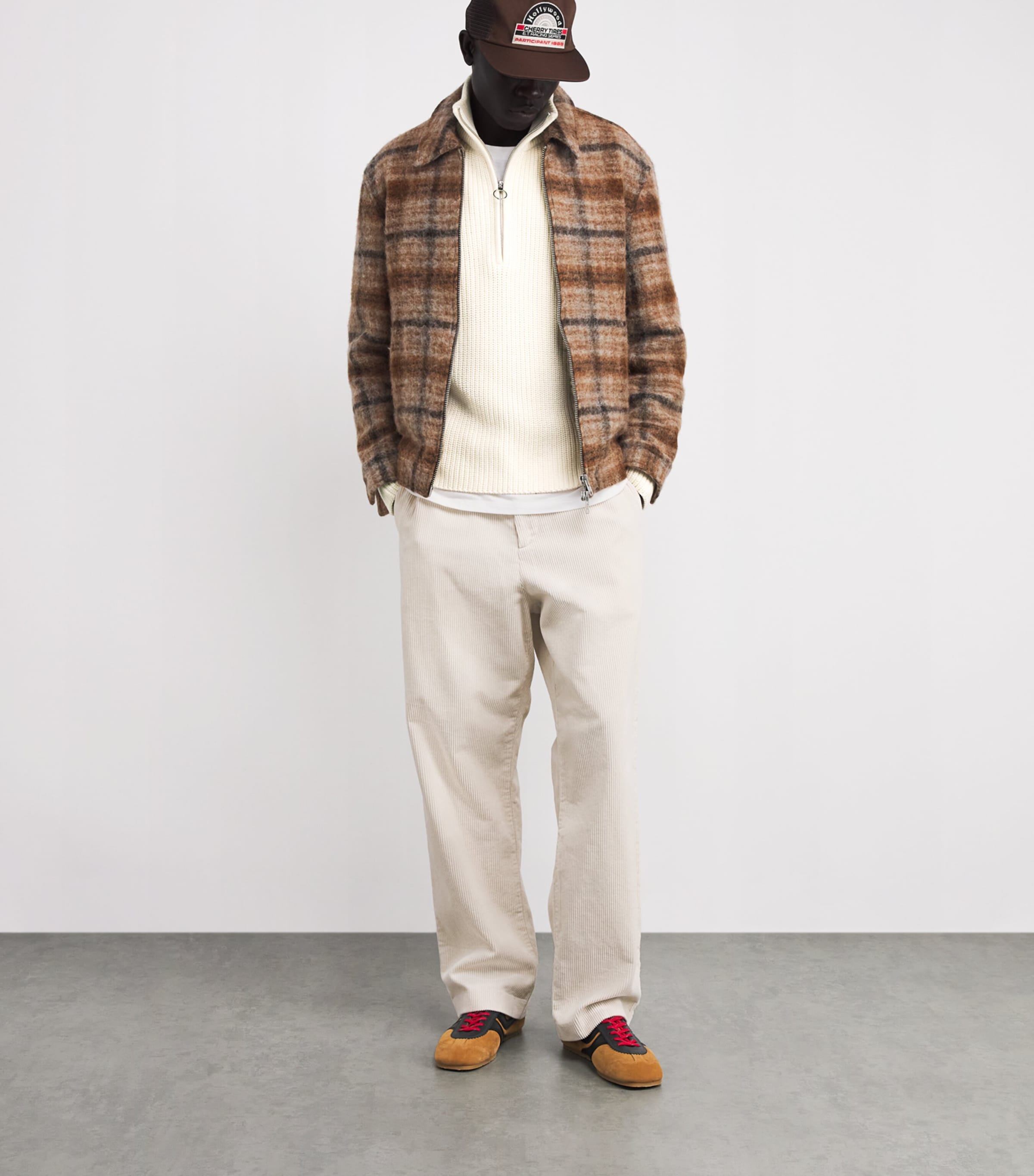 Cotton Half-Zip Sweater ECRU Image 2