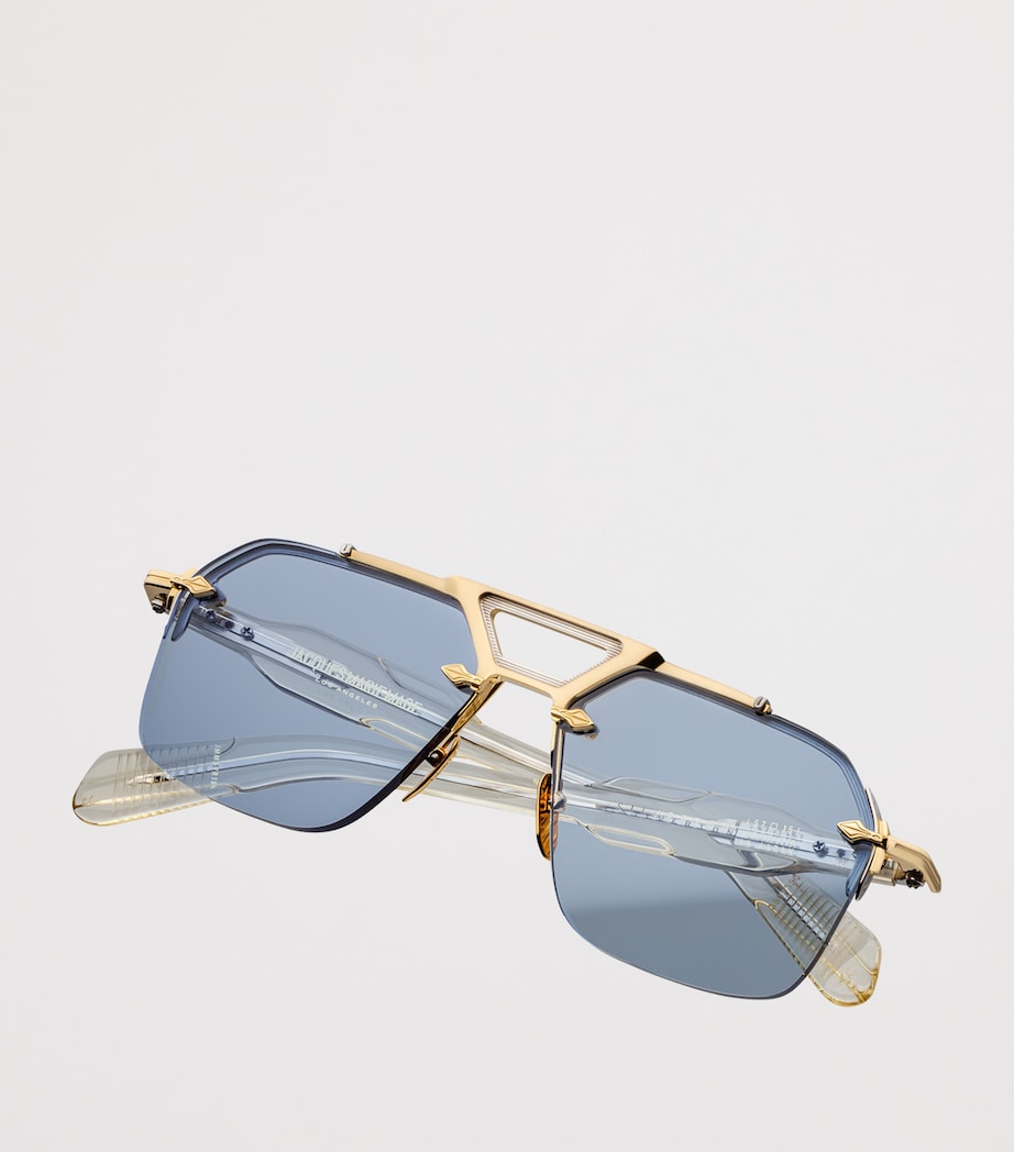 Metal Silverton Sunglasses  BABY BLUE  CR39 Image 4