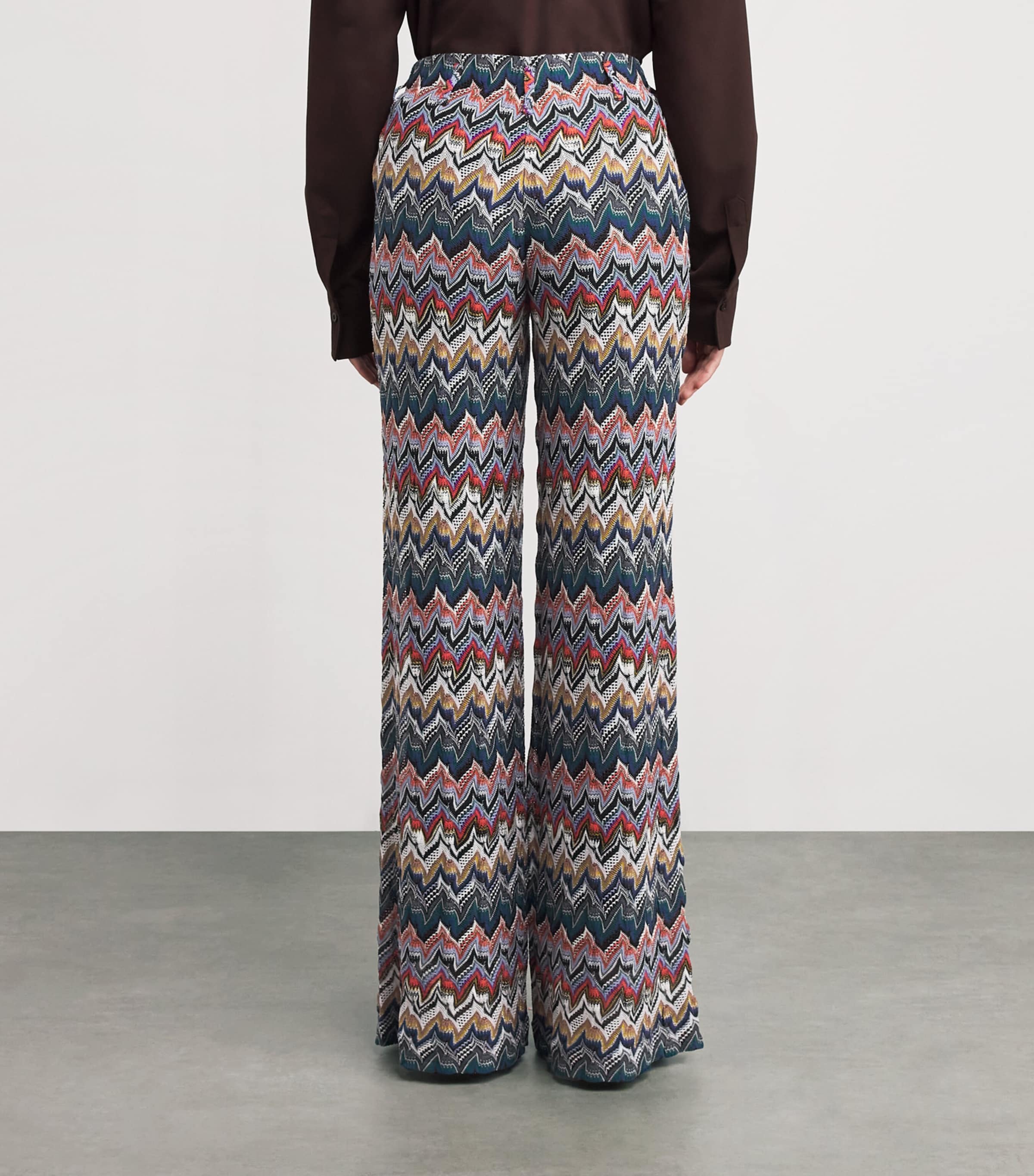 【Missoni】 Zig Zag high-riseワイドレッグパンツ Missoni Zigzag Wide-Leg Trousers | Harrods HK