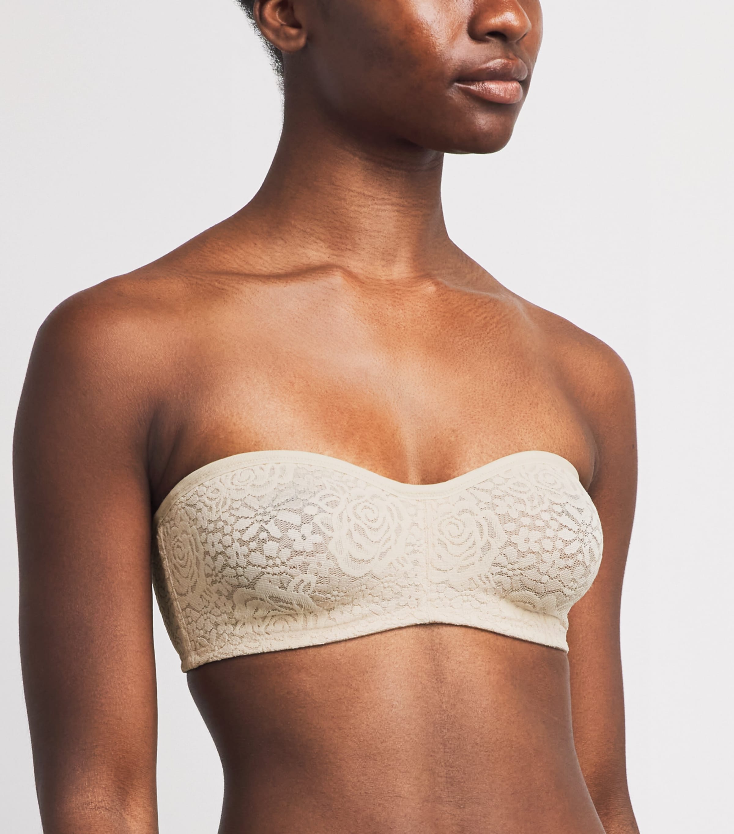 Wacoal Womens Lace Halo Strapless Bra Naturally N Image 2