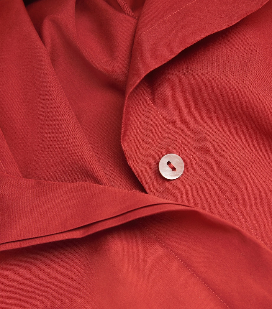 Cotton Shirt Midi Dress 627BKR-BRICK ROSE Image 5