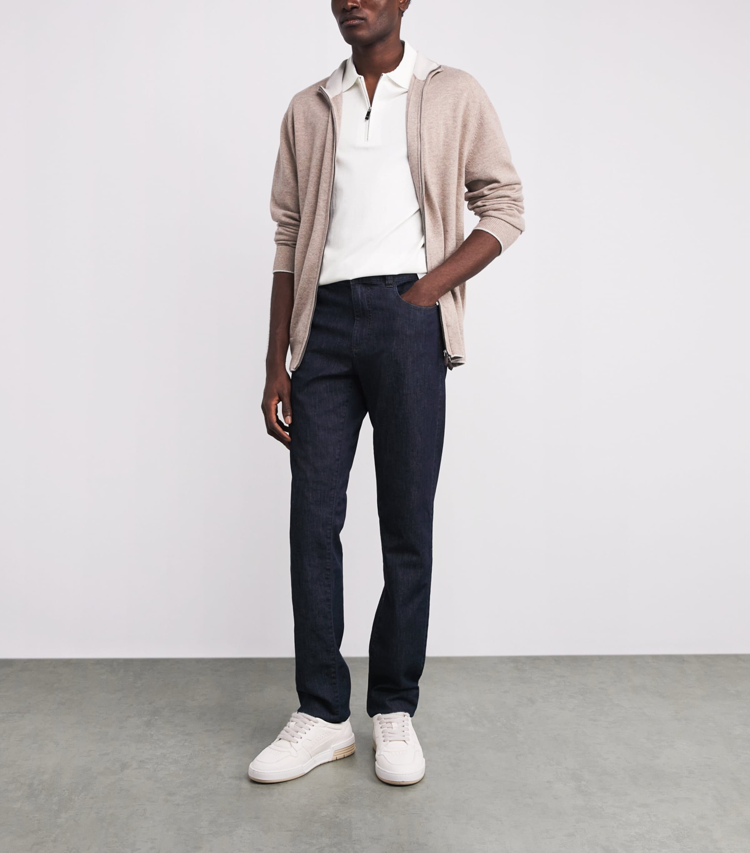 Silk-Cotton Polo Shirt 80 WHITE Image 2