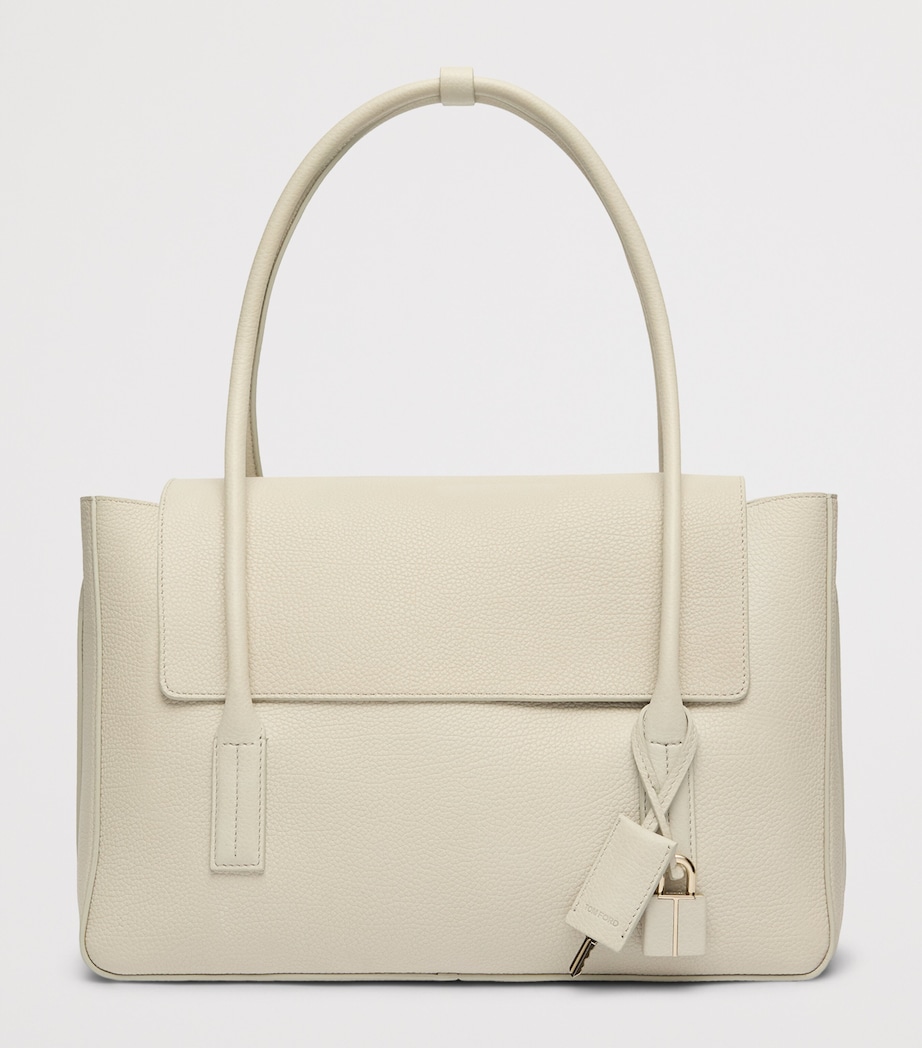 TOM FORD Medium Leather Top-Handle Bag Tah Image 3