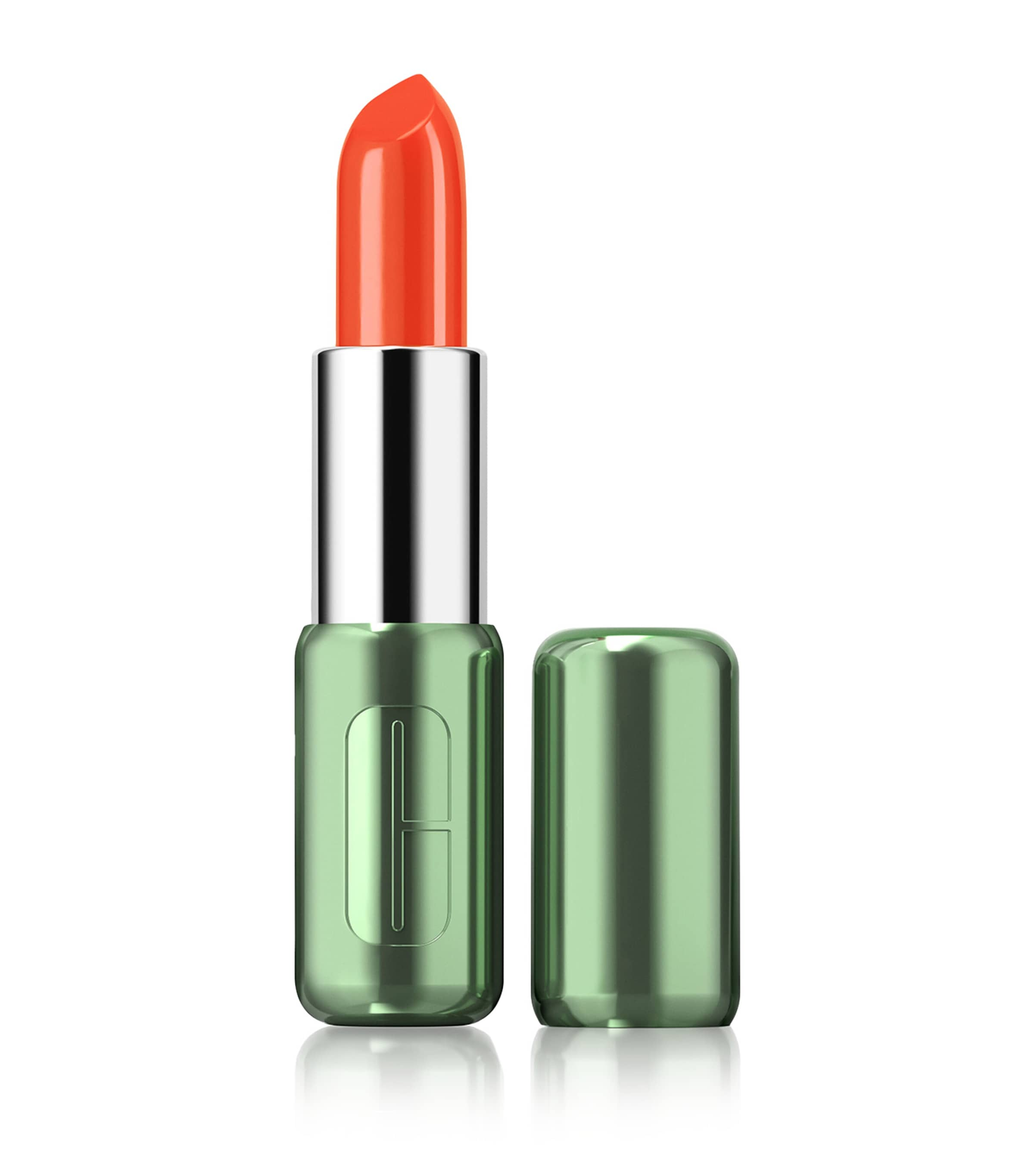 Clinique Pop Longwear Shine Lipstick In Flame Pop