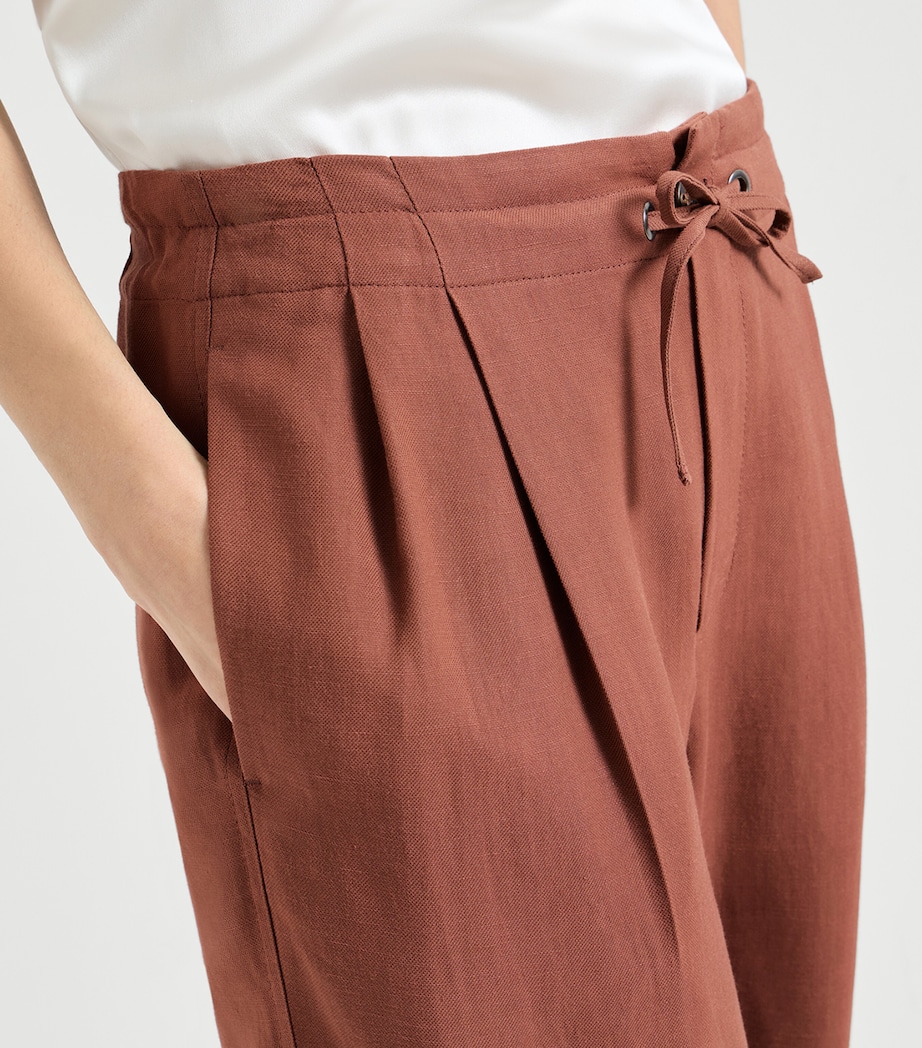 Twill Drawstring Trousers C4182 Image 6