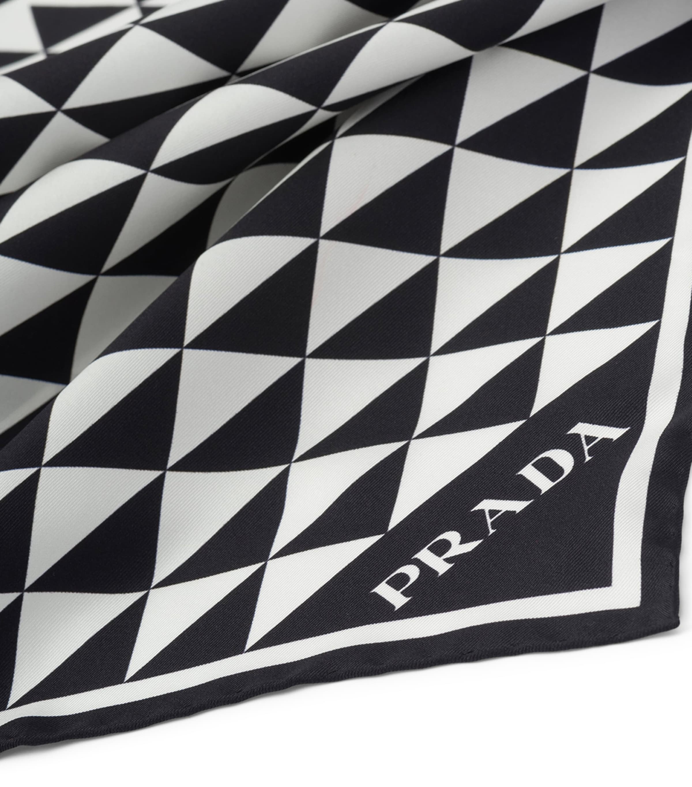 Prada Silk Triangle Scarf Image 2