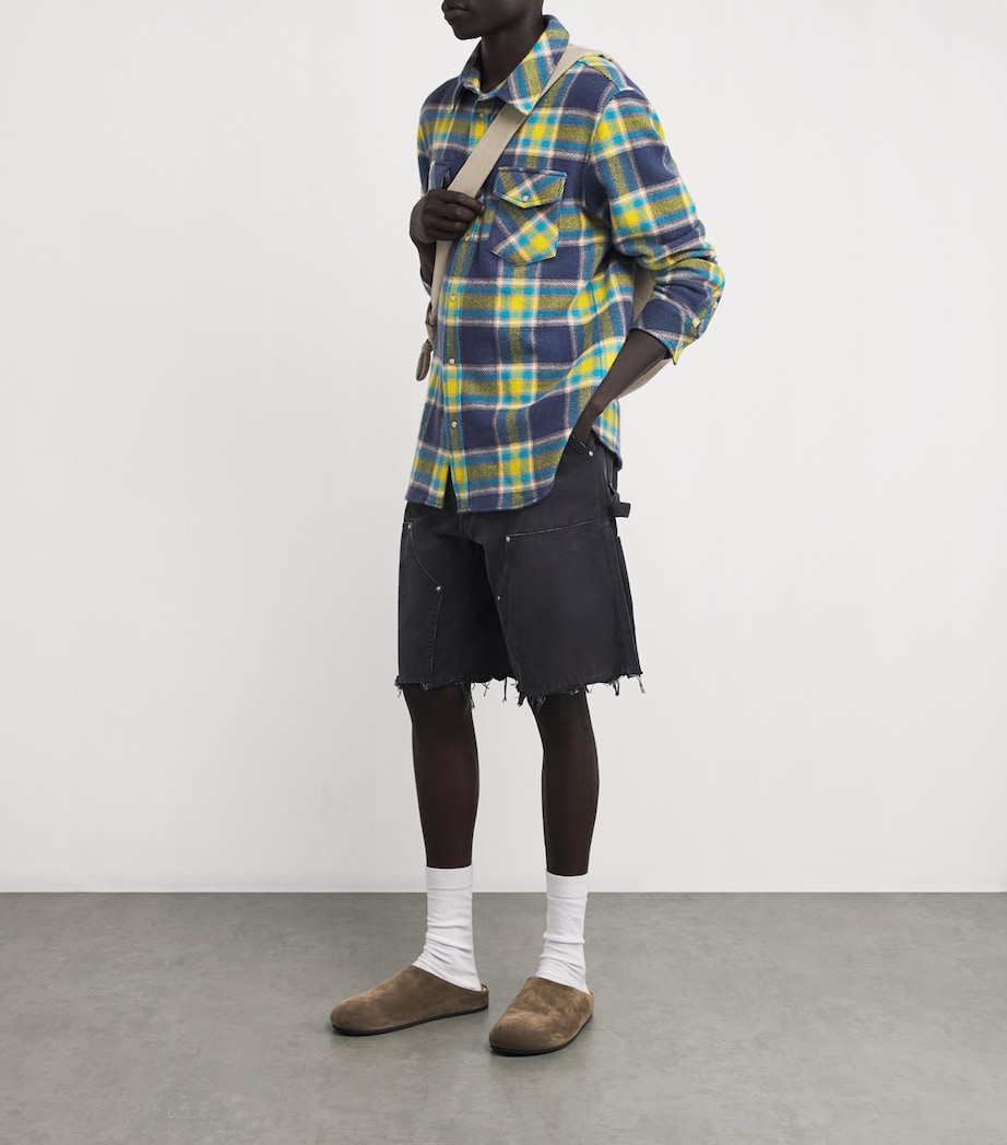 Cashmere Plaid Shirt ROSE QUARTZ Image 2