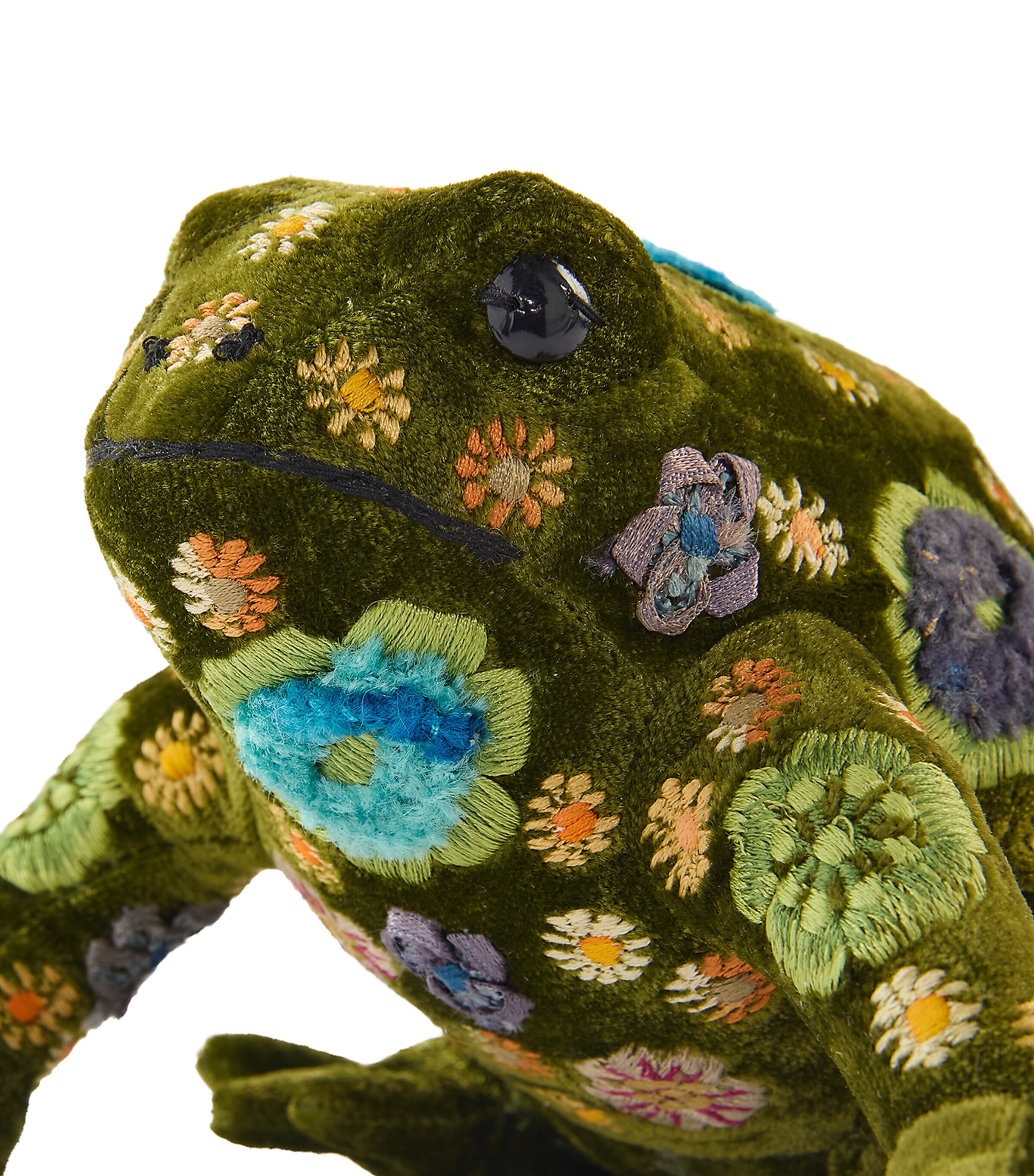 Floral Frog Ornament GRASS GREEN Image 2