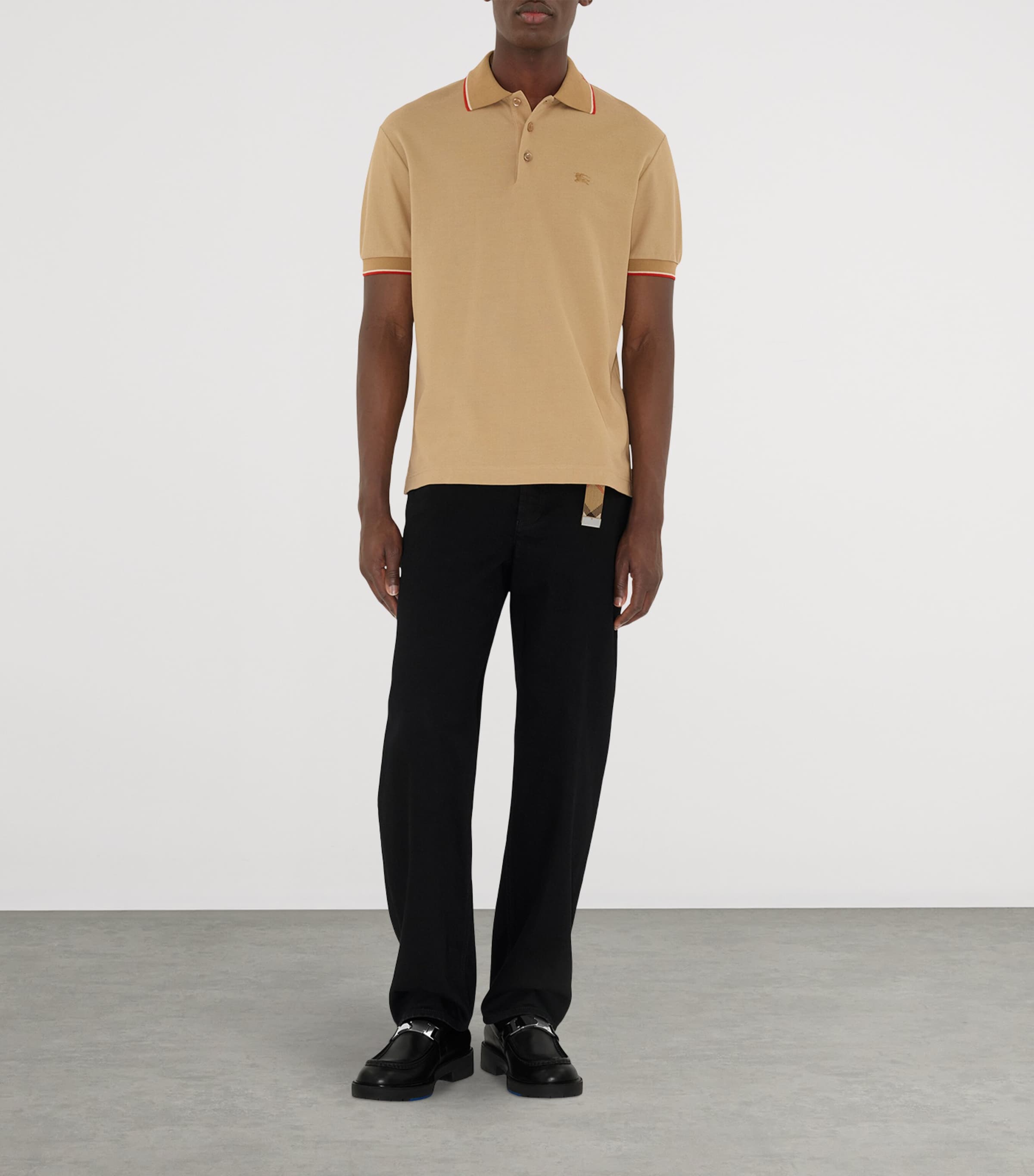 Cotton EKD Polo Shirt FLAX Image 2