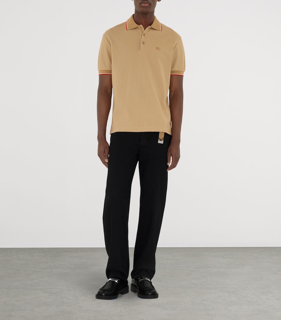 Cotton EKD Polo Shirt FLAX Image 2