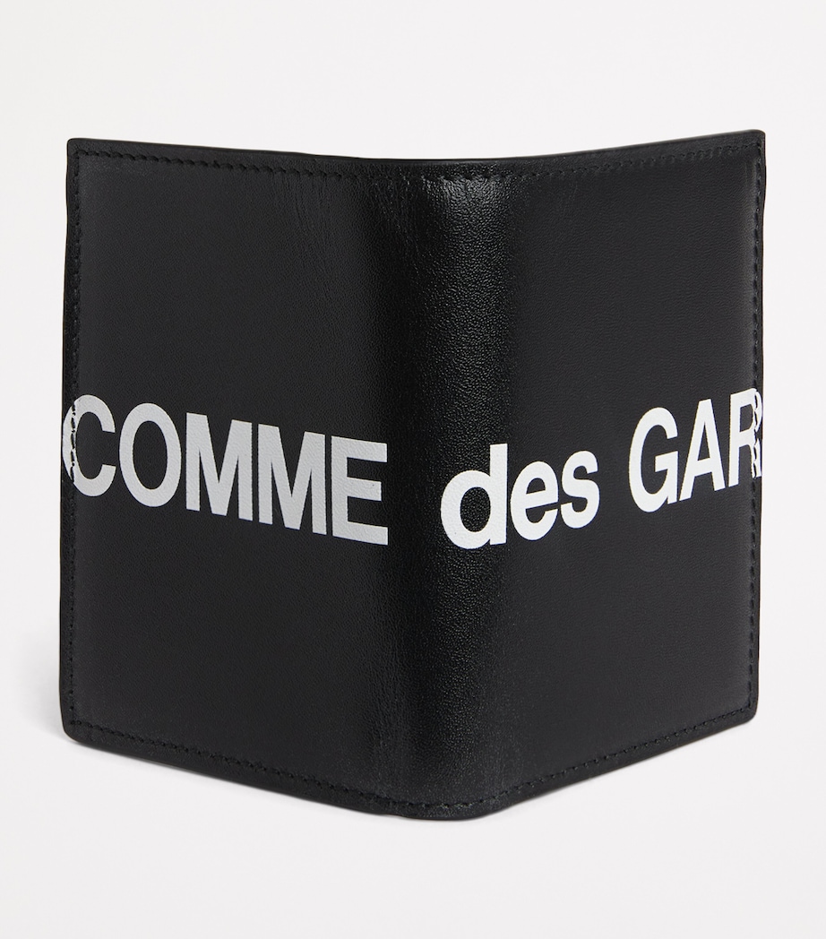 Leather Logo Bifold Wallet BLACK Image 3