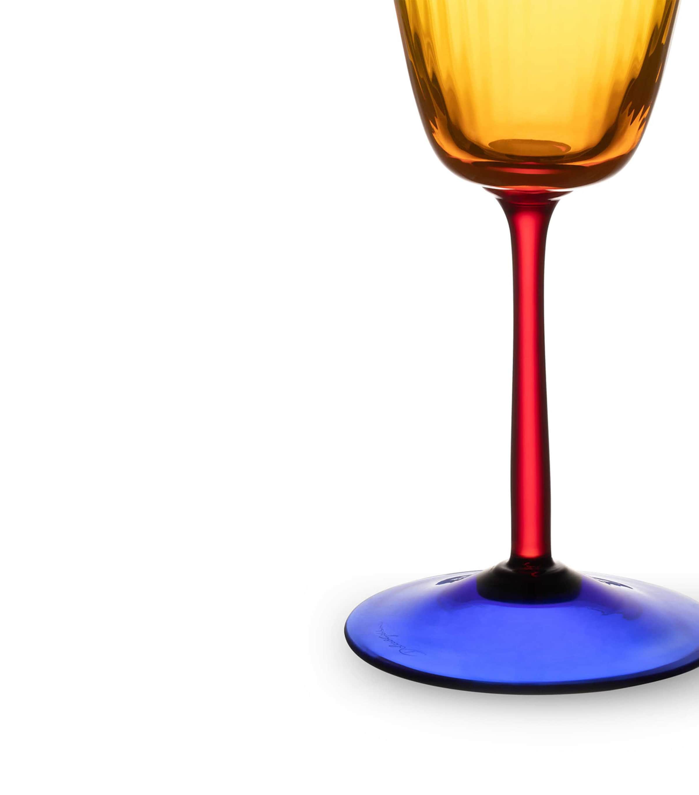 Dolce&Gabbana Casa Carretto Wine Glass Giallo/rosso/b Image 3