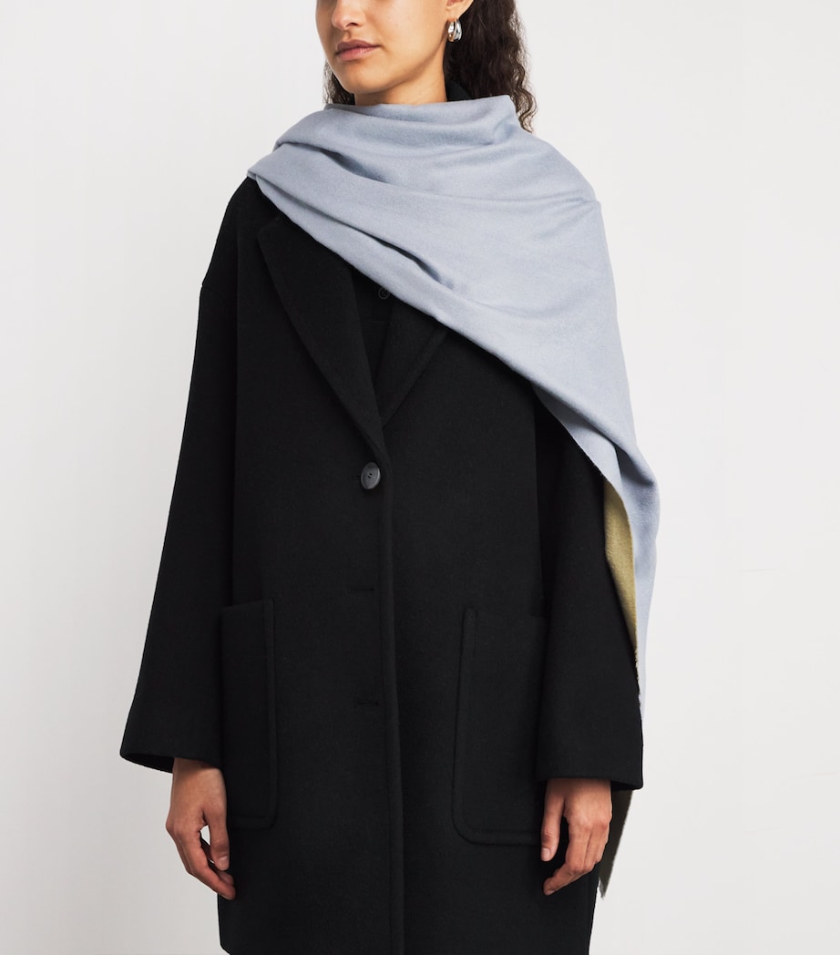 Double-Faced Stole SKY-BLUE Image 2