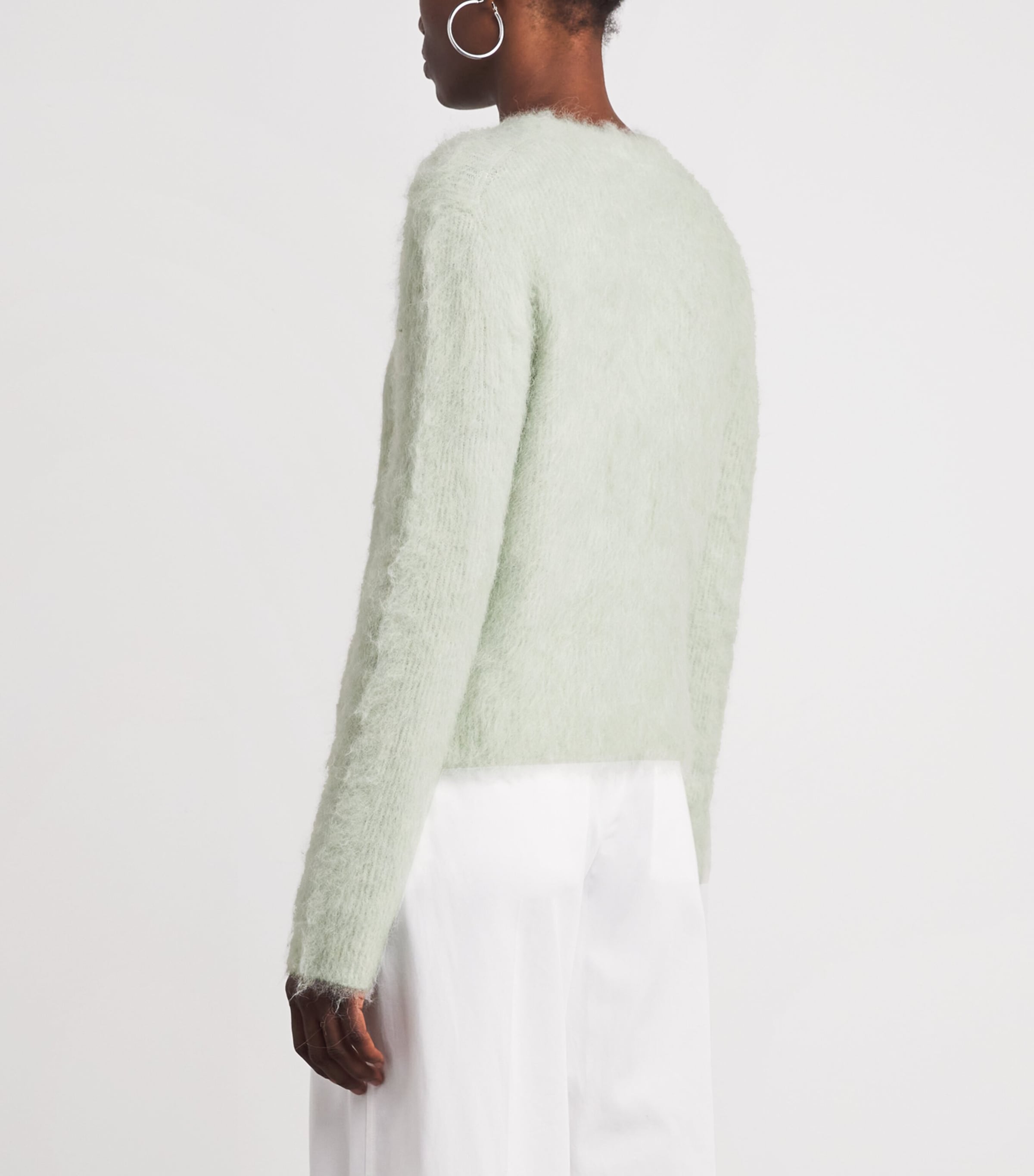 Vince Womens Brushed Sweater Frosted Jade Image 5