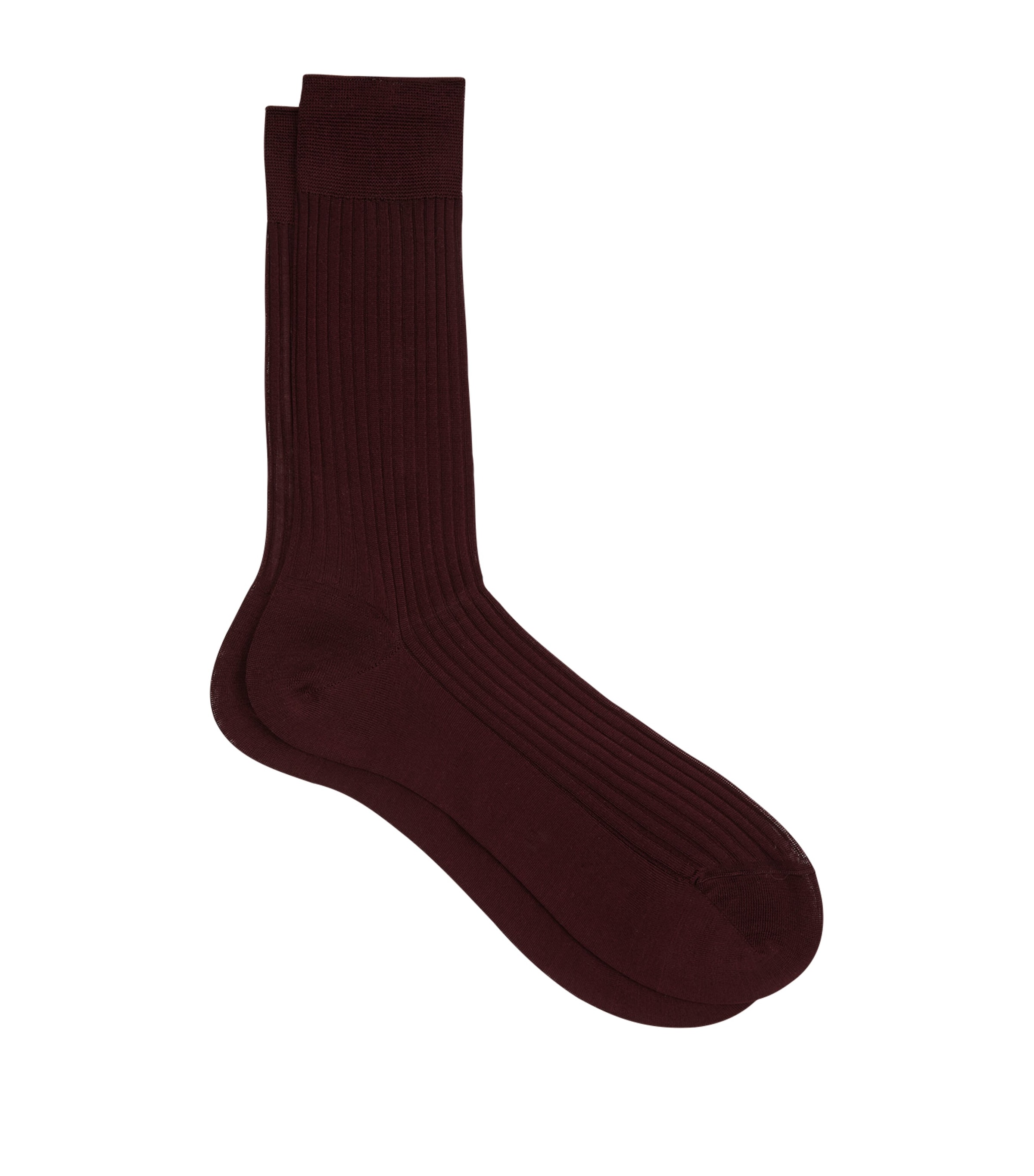 Shop Pantherella Egyptian Cotton Lisle Short Socks In Brown