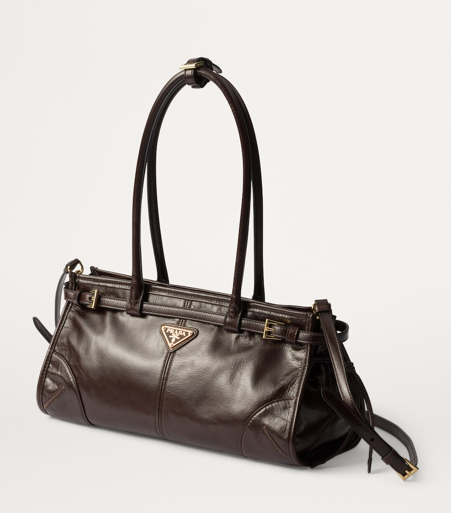 Prada Medium Leather Shoulder Bag Image 7