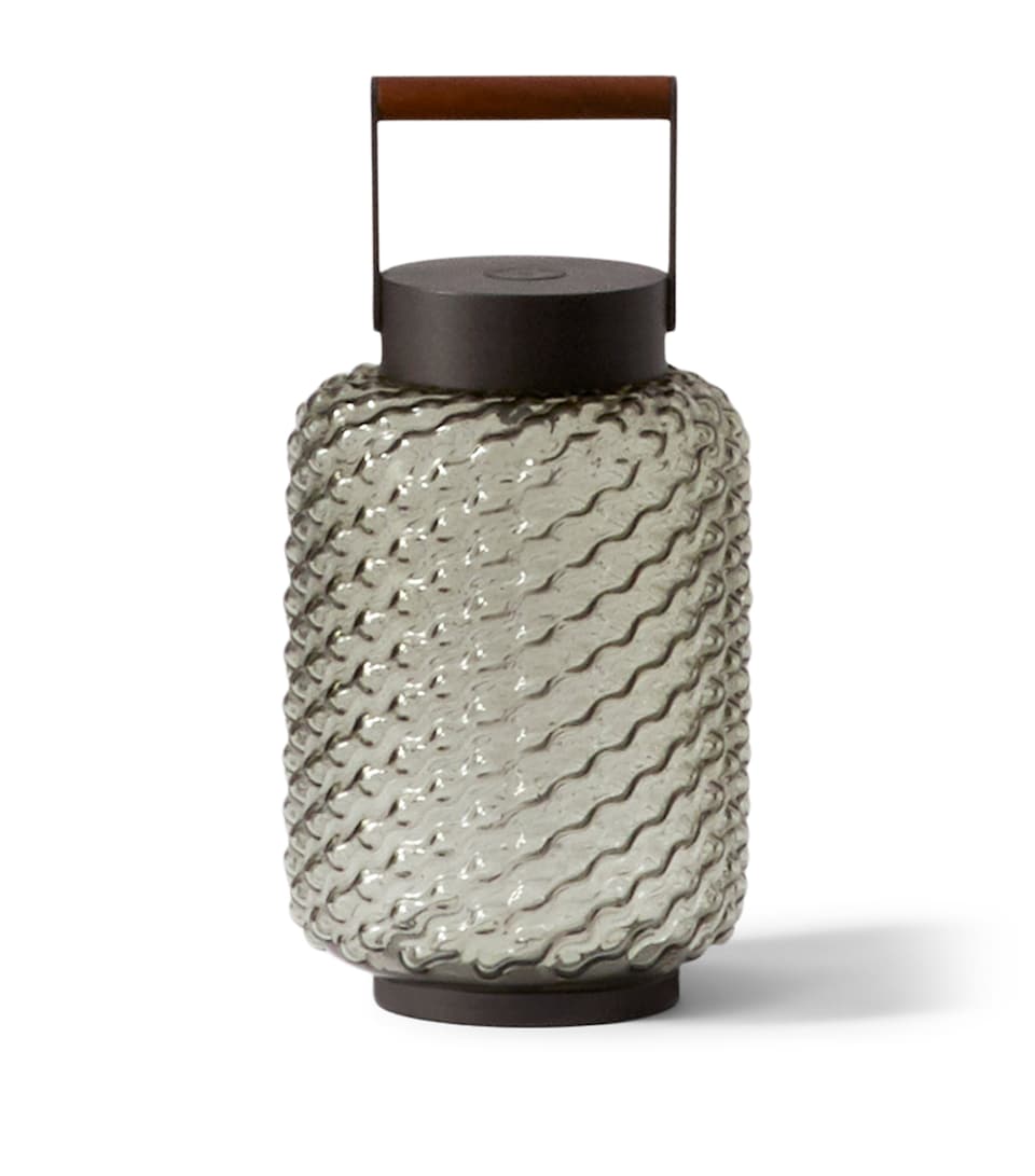 Cassina Rechargeable Portable Ficupala Outdoor Lamp Transparent/black