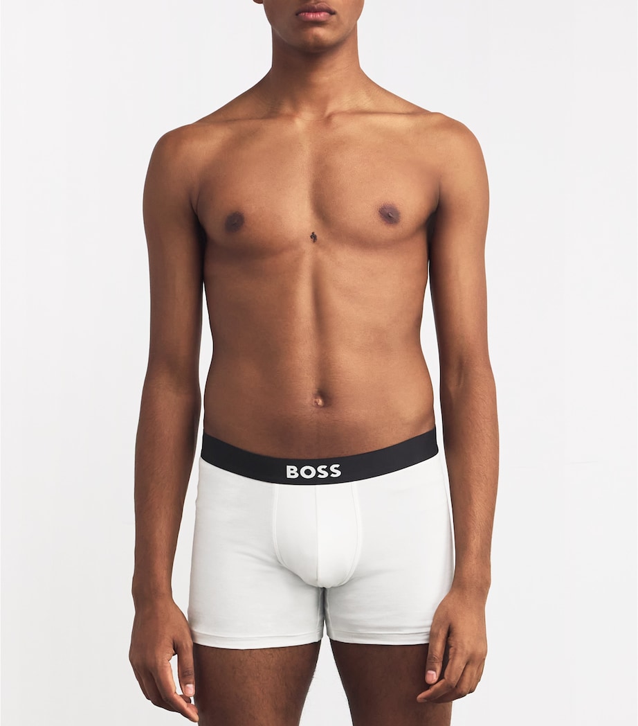 Stretch-Cotton Boxer Briefs (Pack of 3) 100-WHITE Image 2