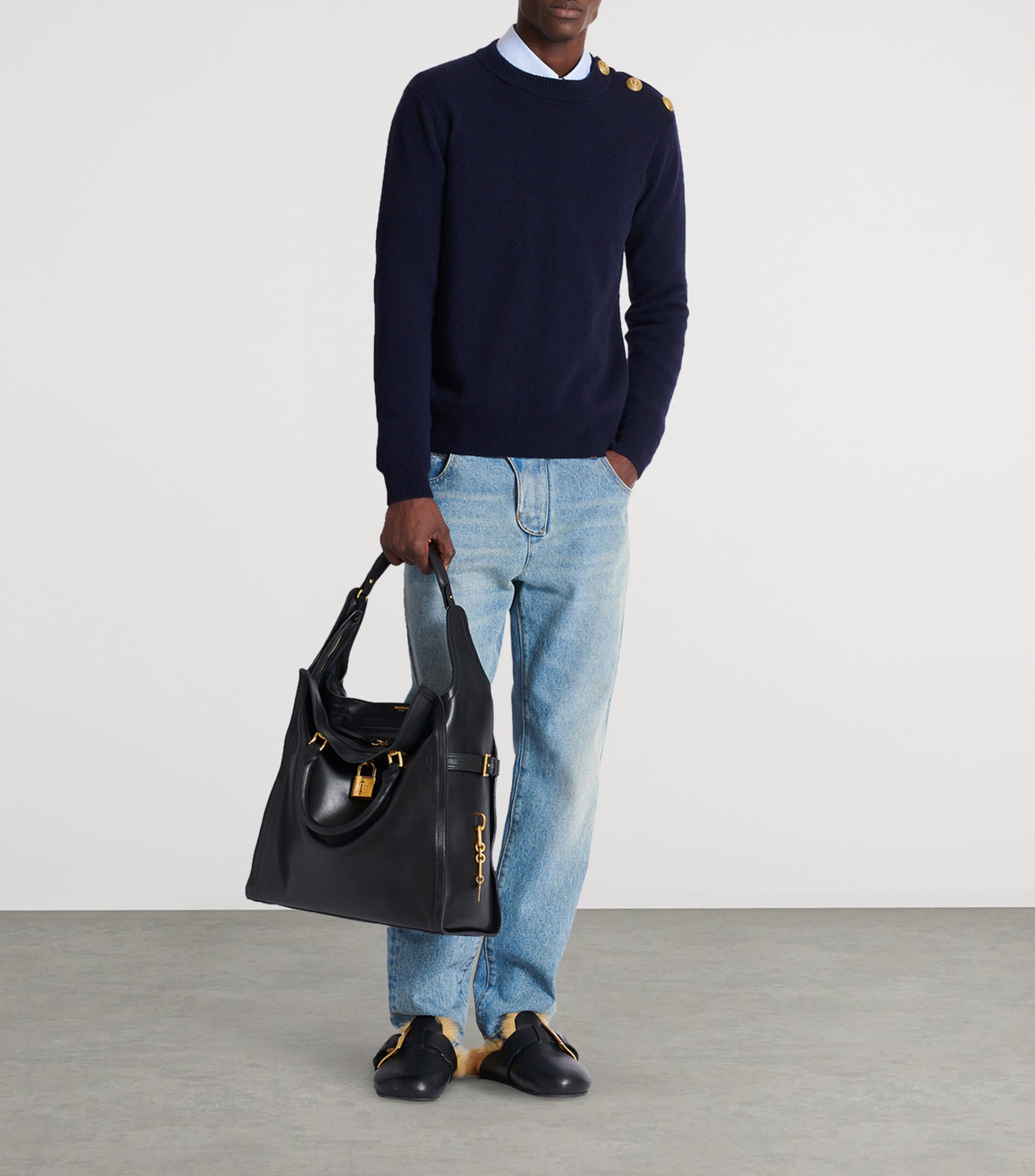 Faded Straight Jeans 6AW BLEU JEAN Image 6