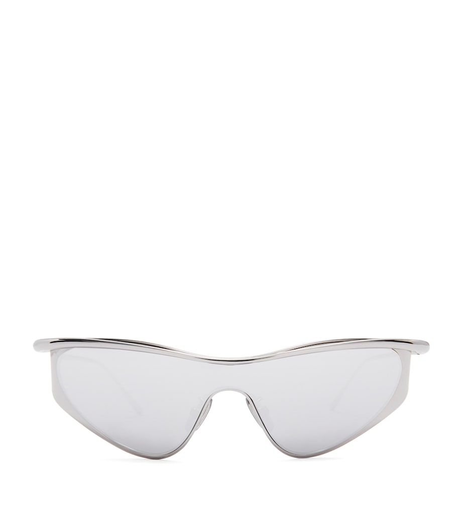 Flash Cat Eye Sunglasses SILVER/SILVER Image 1