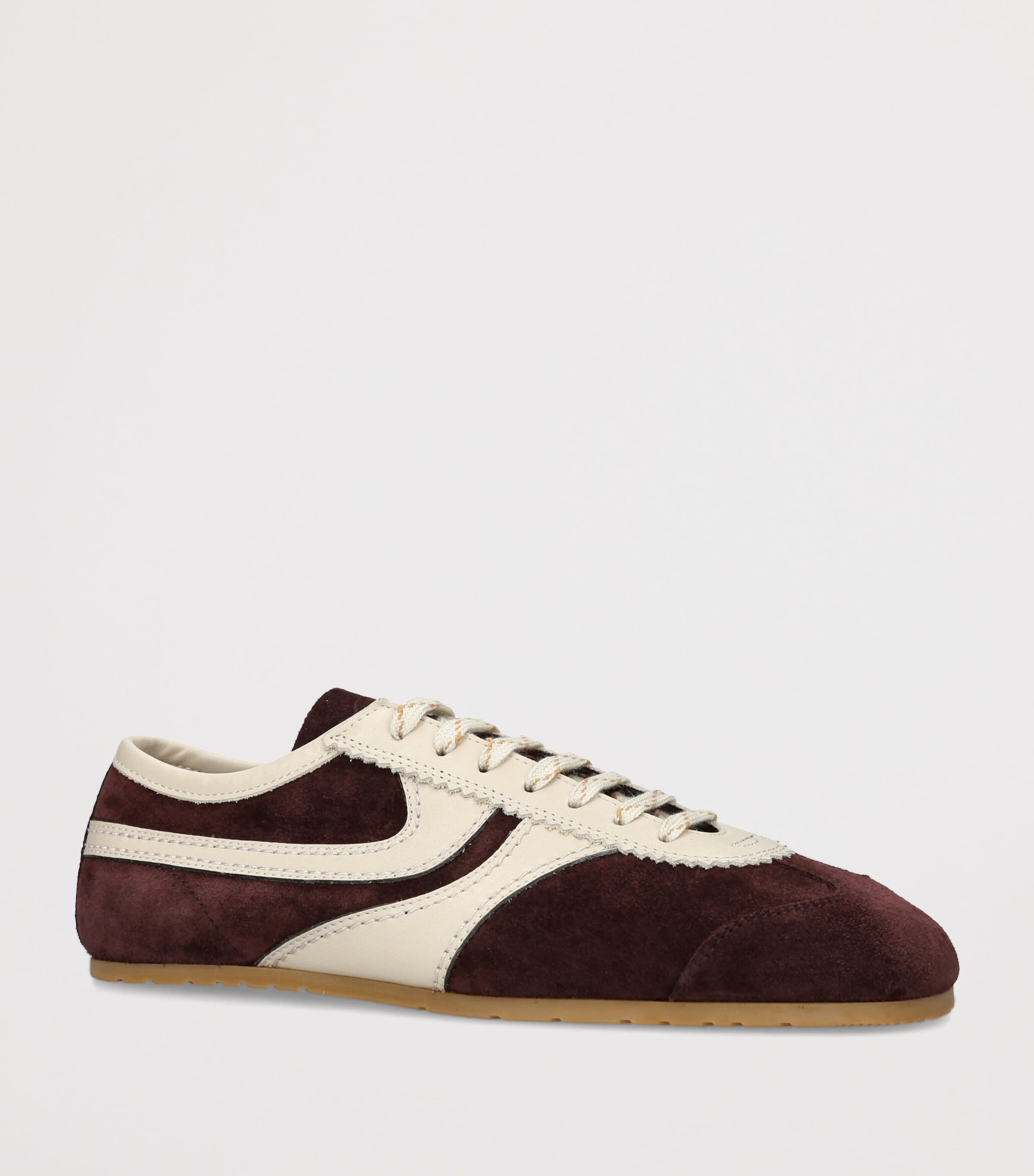DRIES VAN NOTEN Suede Dustin Sneakers Purple Image 2