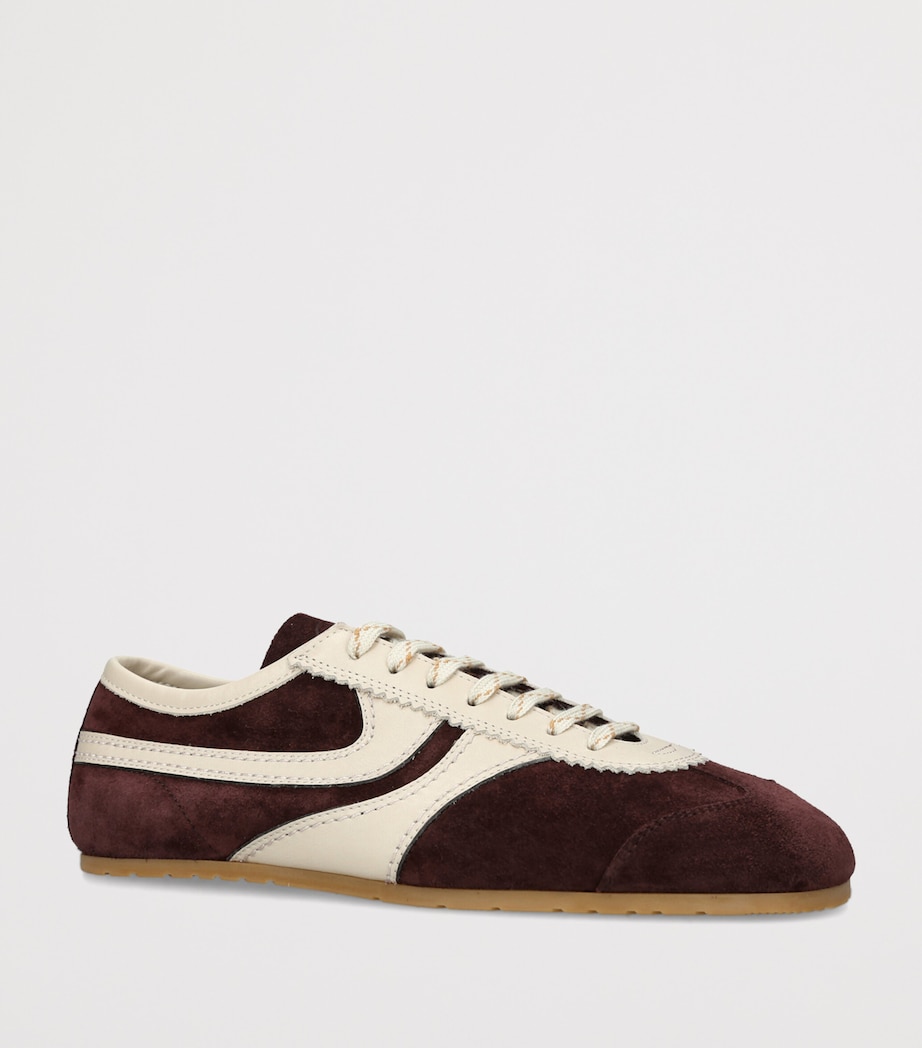 DRIES VAN NOTEN Suede Dustin Sneakers Purple Image 2