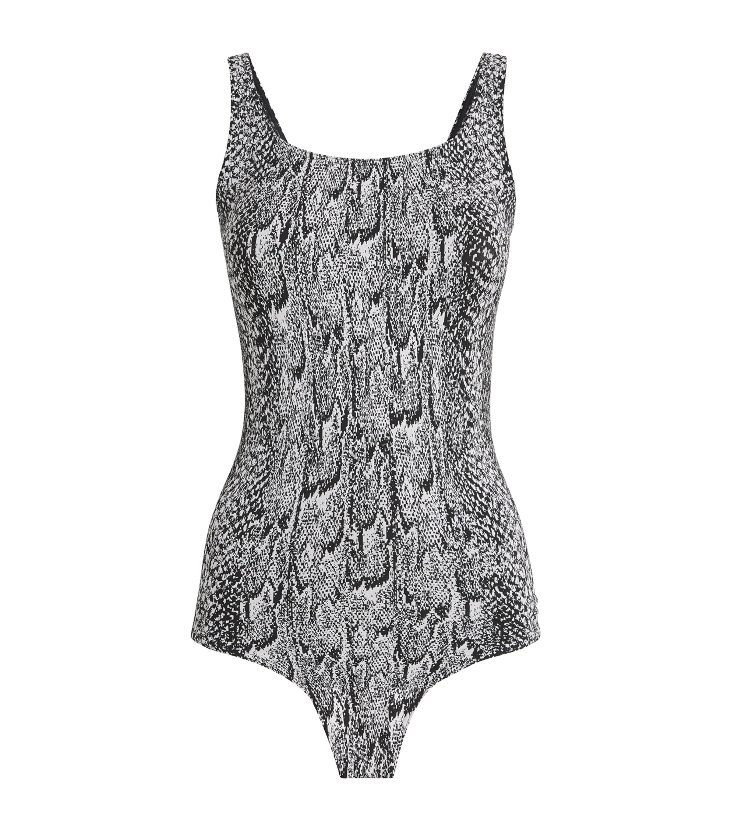 Seamless Python Bodysuit 8222 WHITE BLAC Image 1