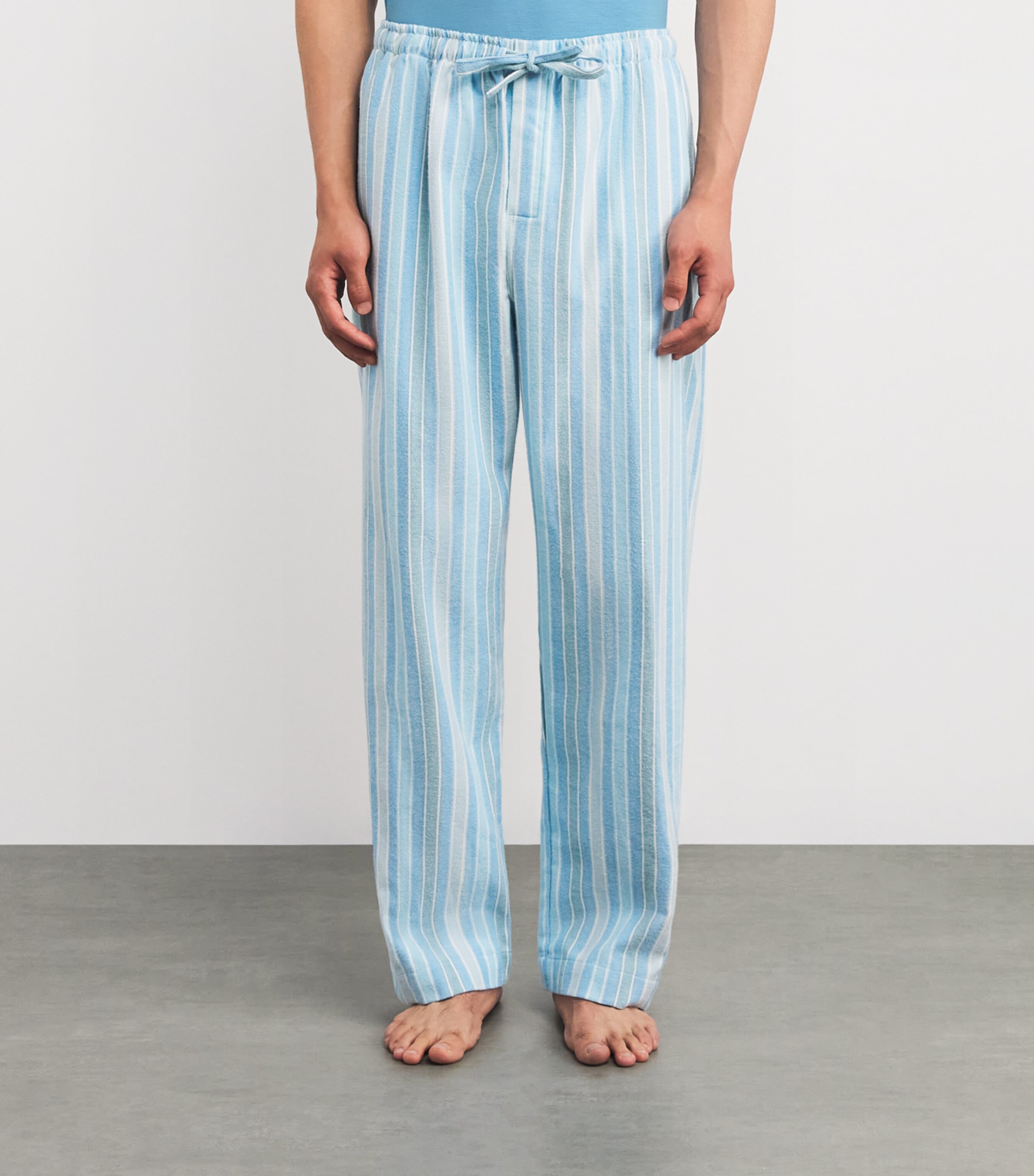 Basel V-Neck Lounge T-Shirt 021 BLUE Image 3