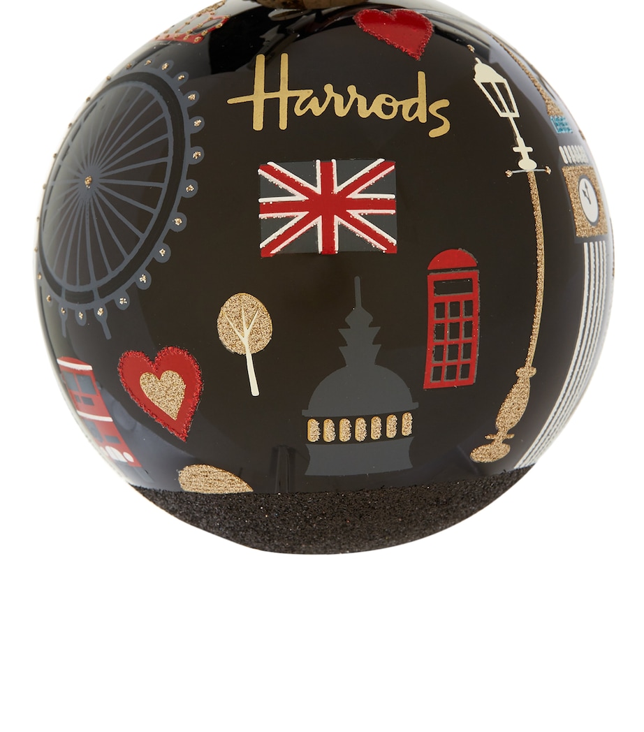 Harrods Glitter London Bauble Image 2