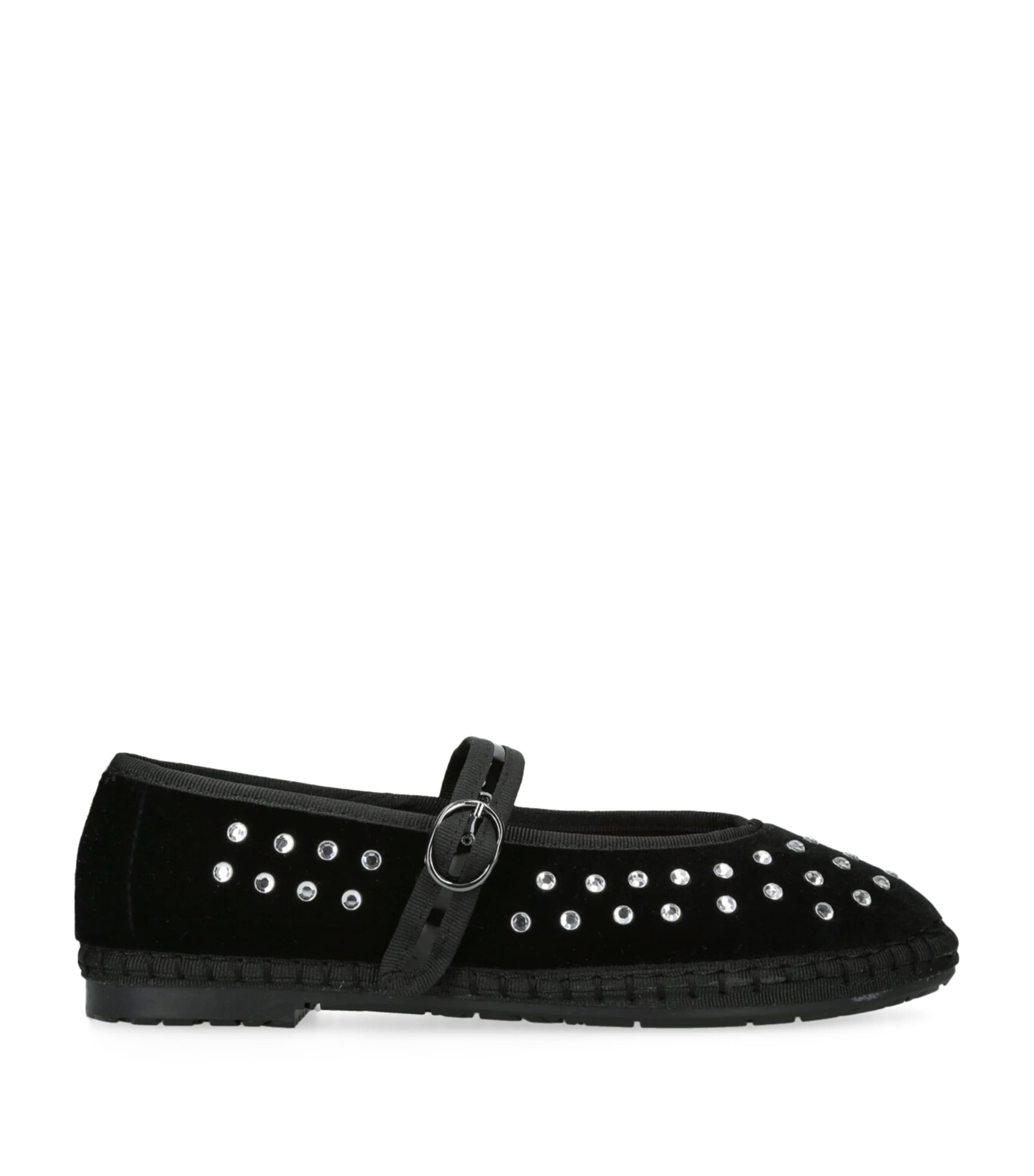 Flabelus Embellished Mae Mary Janes Black Image 1