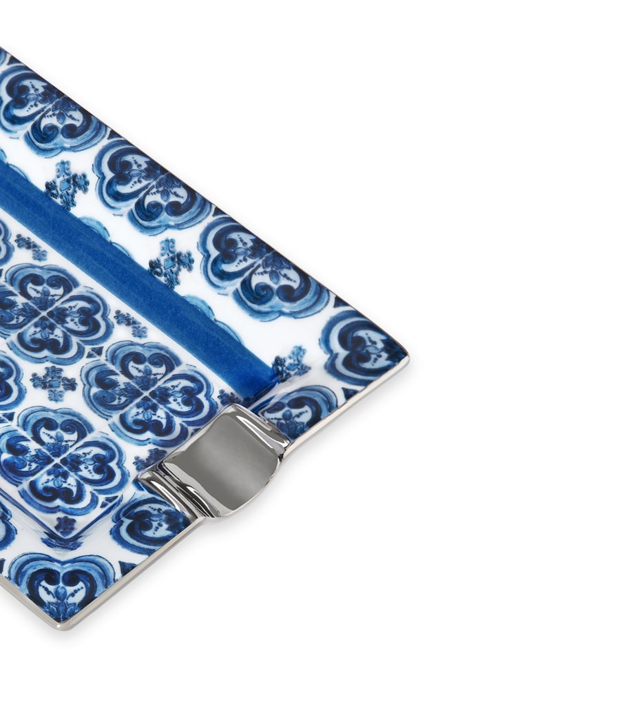 Dolce&Gabbana Casa Blu Mediterraneo Ashtray Fiore Pic Blu Image 3