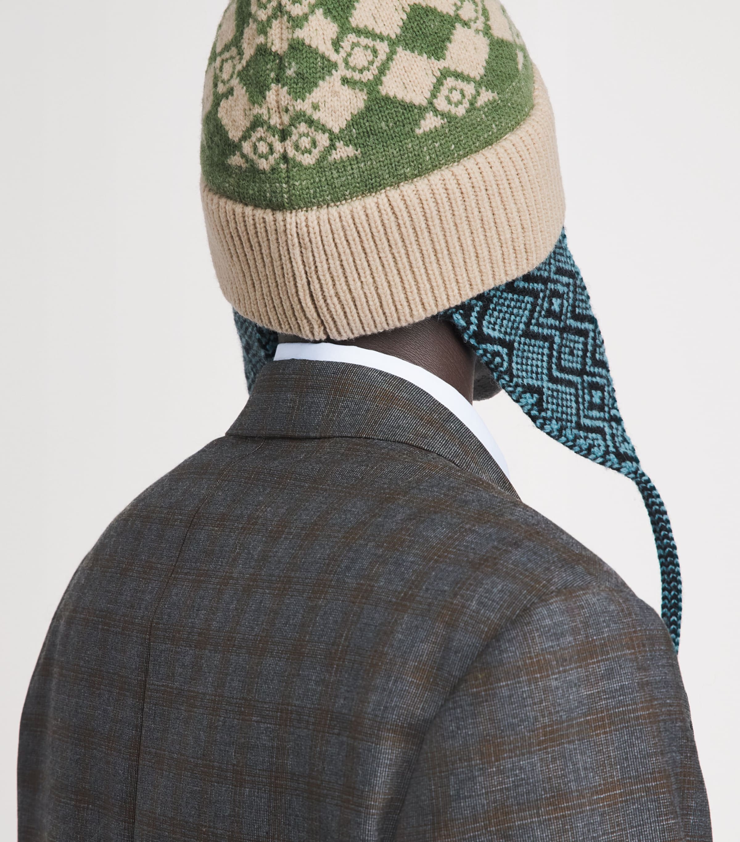 DRIES VAN NOTEN Wool Jacquard Hat Image 4