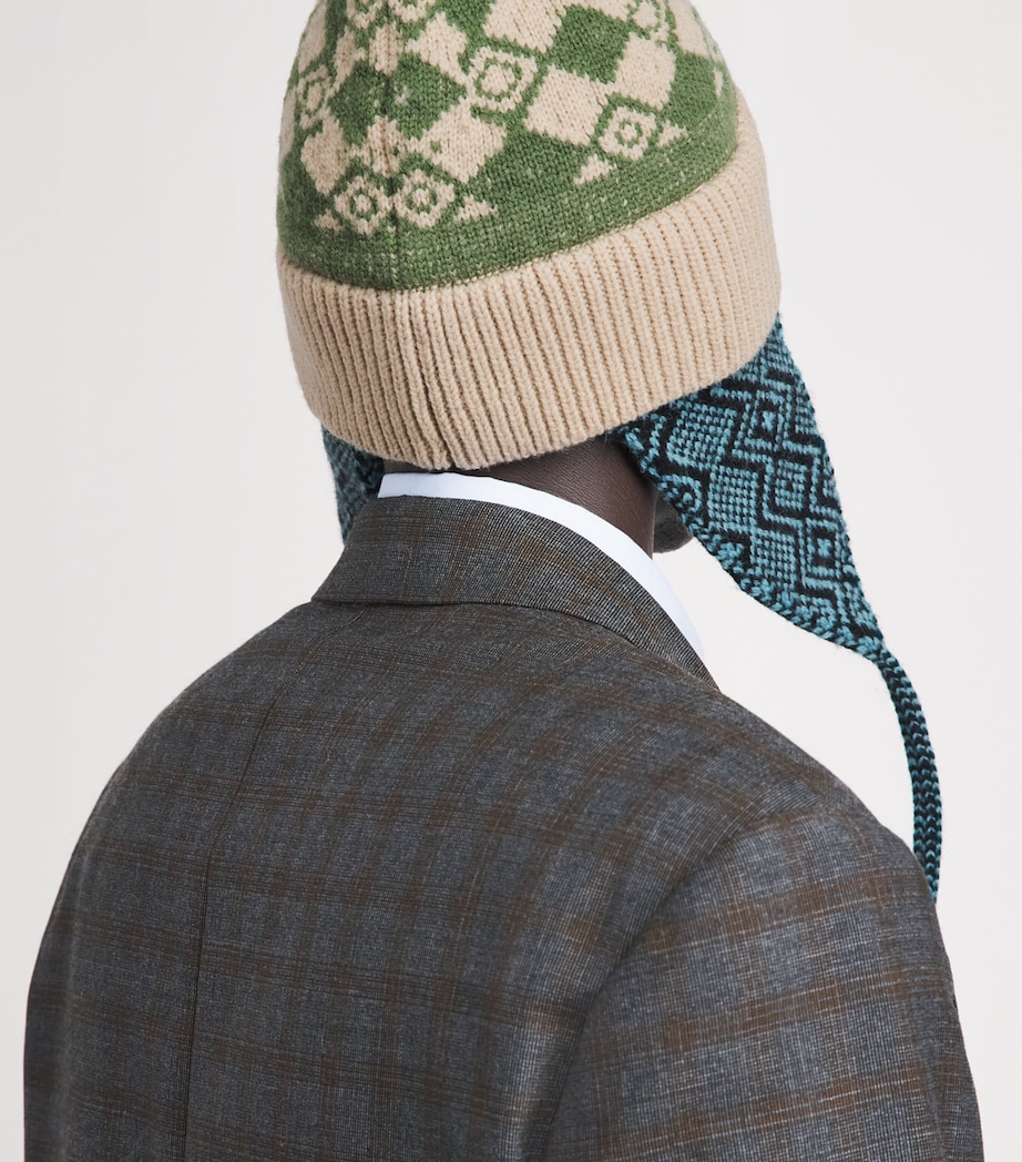DRIES VAN NOTEN Wool Jacquard Hat Image 4
