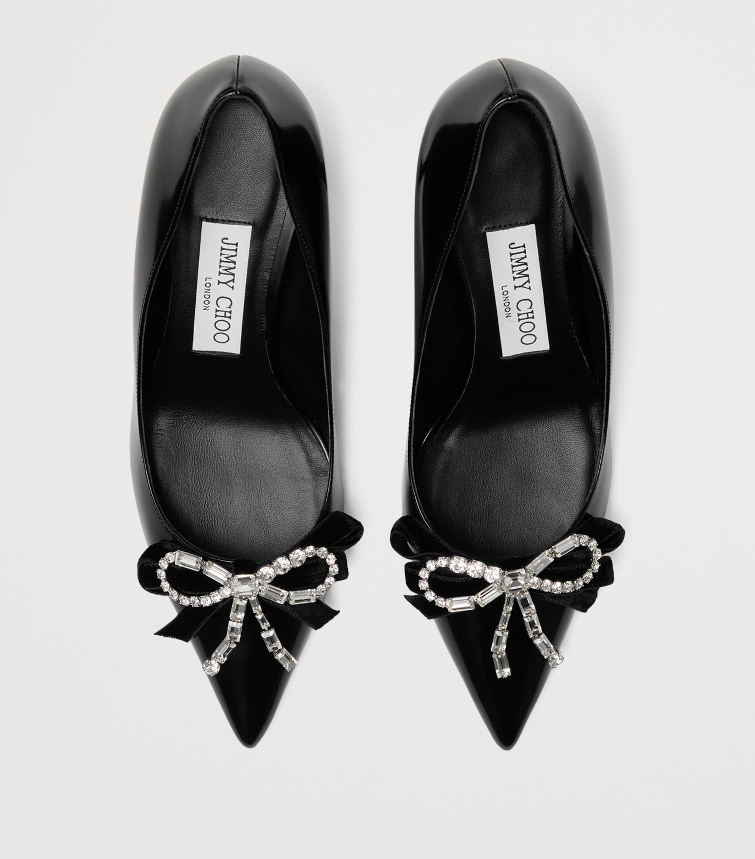 Auria 70 Patent Leather Pumps BLACK/CRYSTAL Image 3